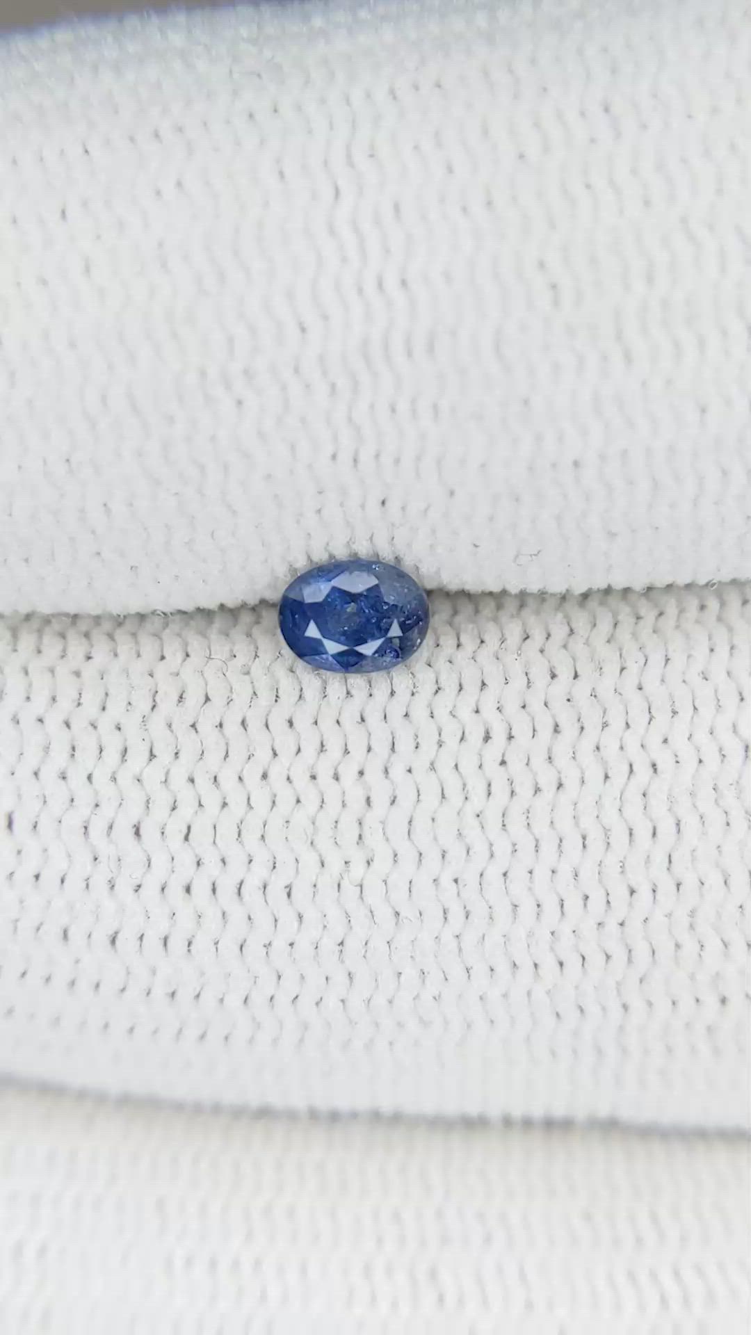 0.28 Ct. Blue Sapphire from Thailand Size Video