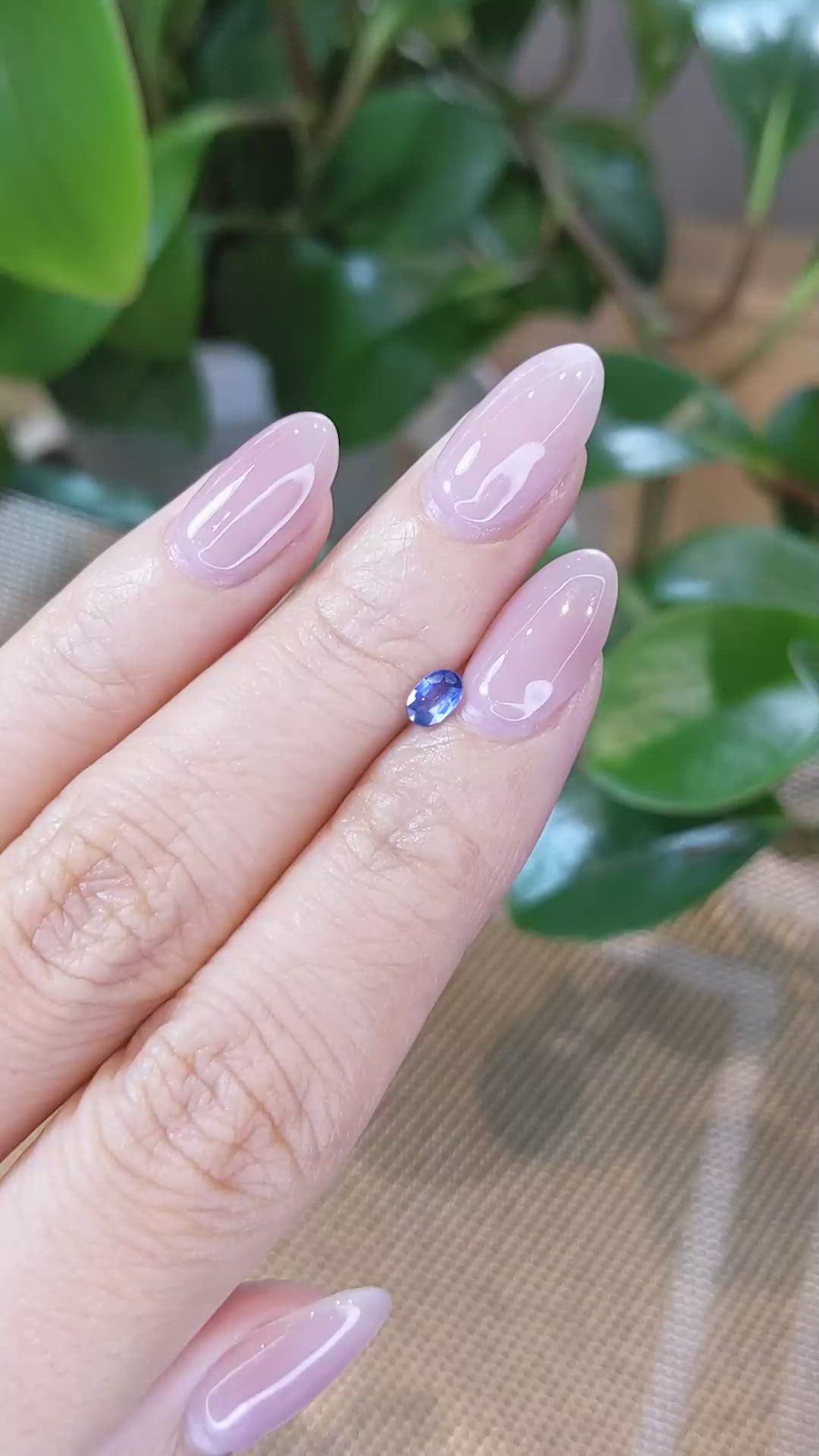 0.28 Ct. Blue Sapphire from Thailand Size Video