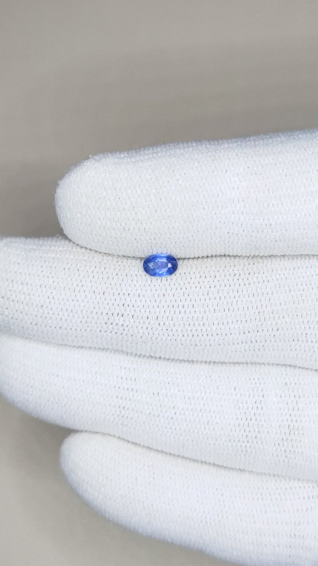 0.28 Ct. Blue Sapphire from Thailand Size Video