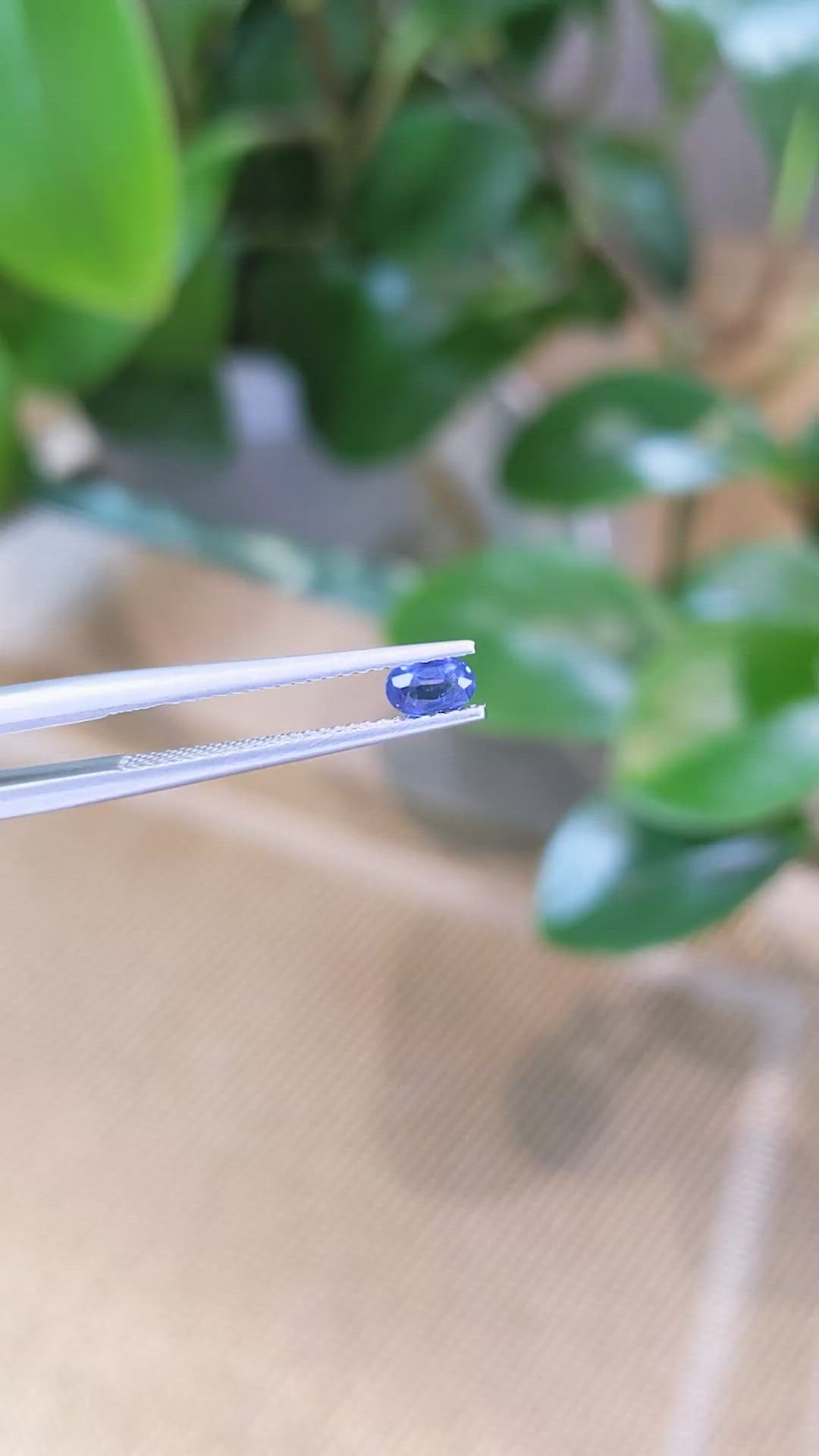 0.28 Ct. Blue Sapphire from Thailand Size Video