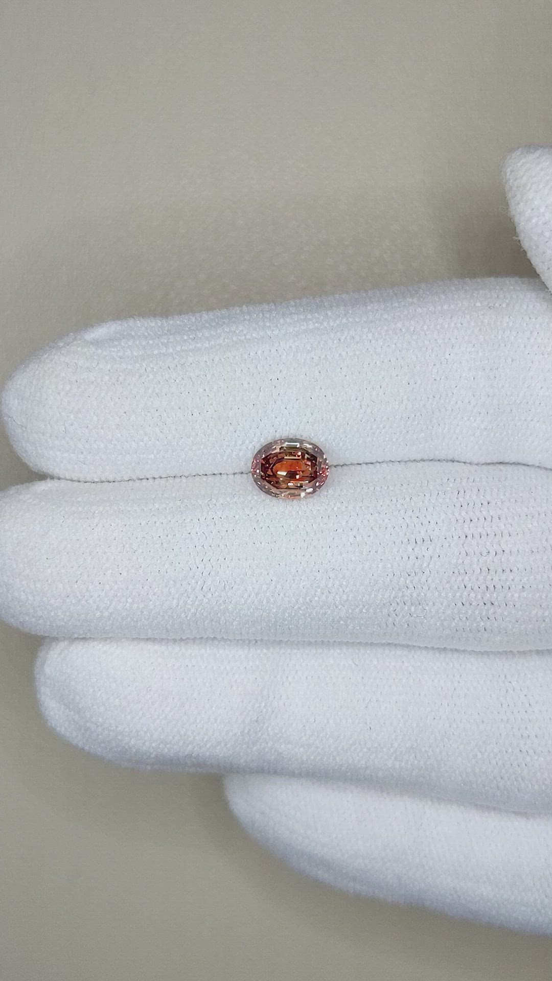 1.34 Ct. Bi Color Sapphire from Montana Size Video
