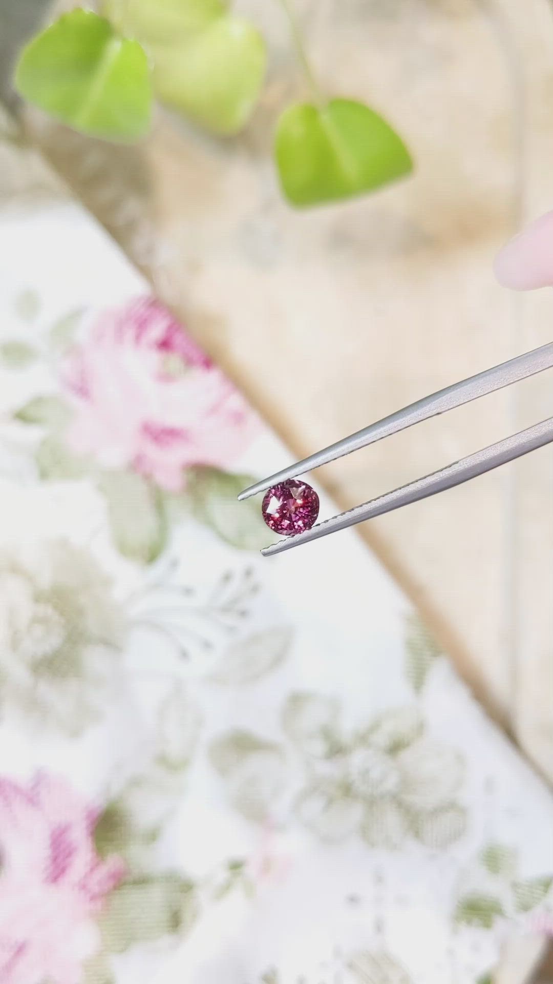1.06 Ct. Pink Sapphire from Montana Size Video