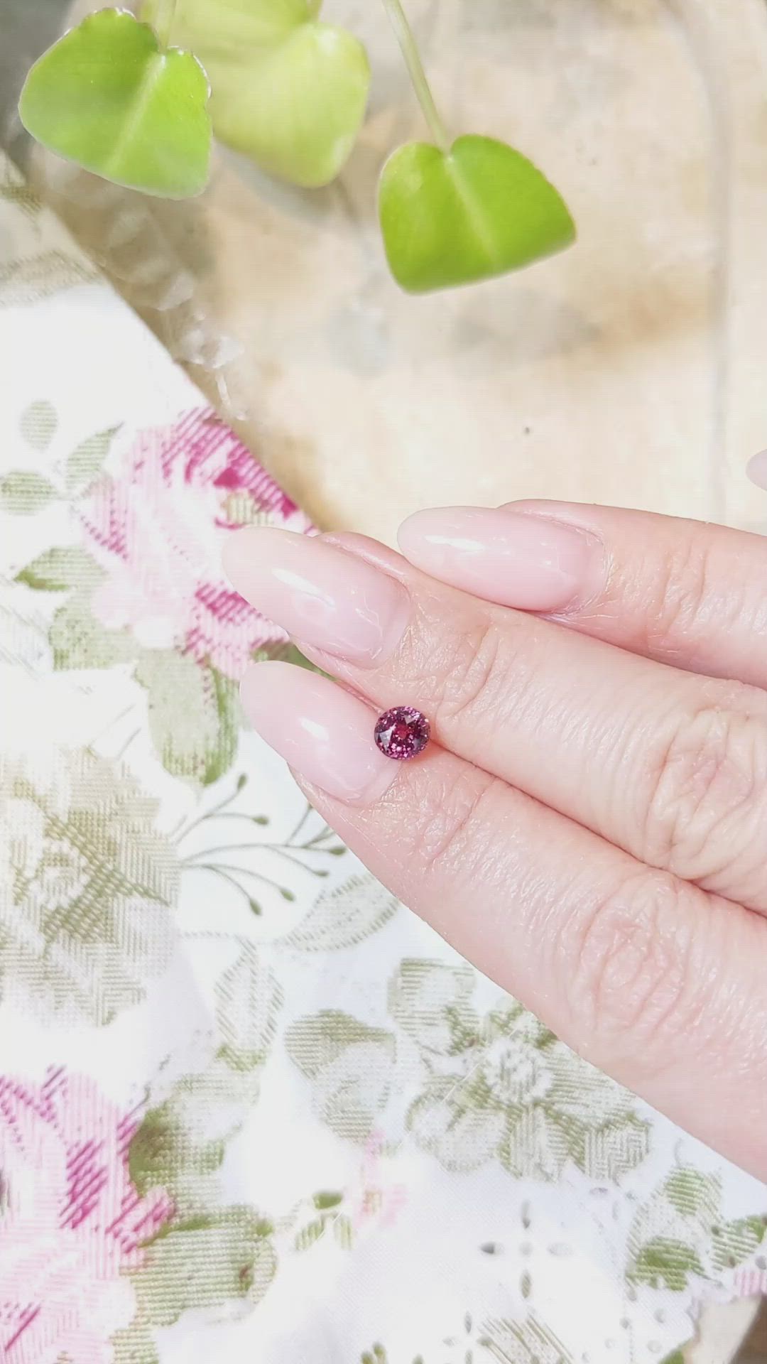 1.06 Ct. Pink Sapphire from Montana Size Video