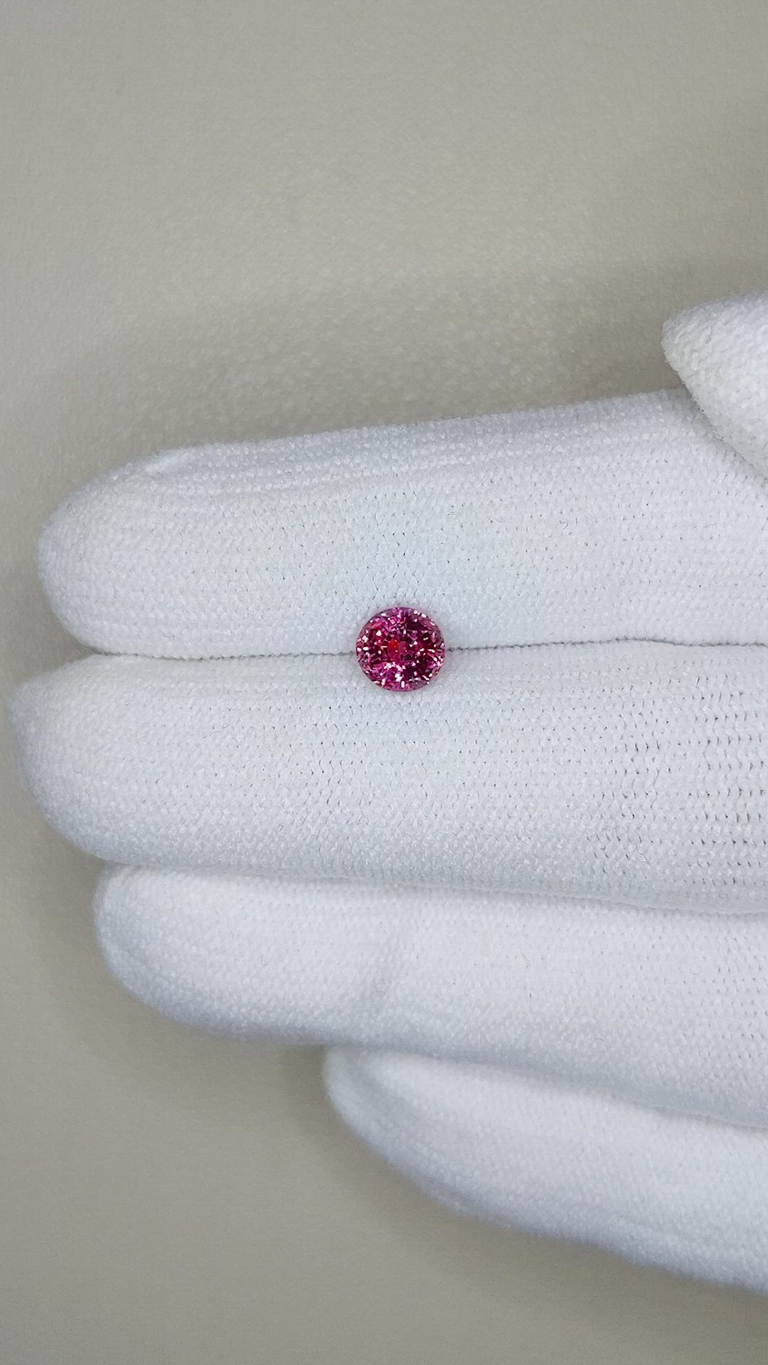 1.06 Ct. Pink Sapphire from Montana Size Video