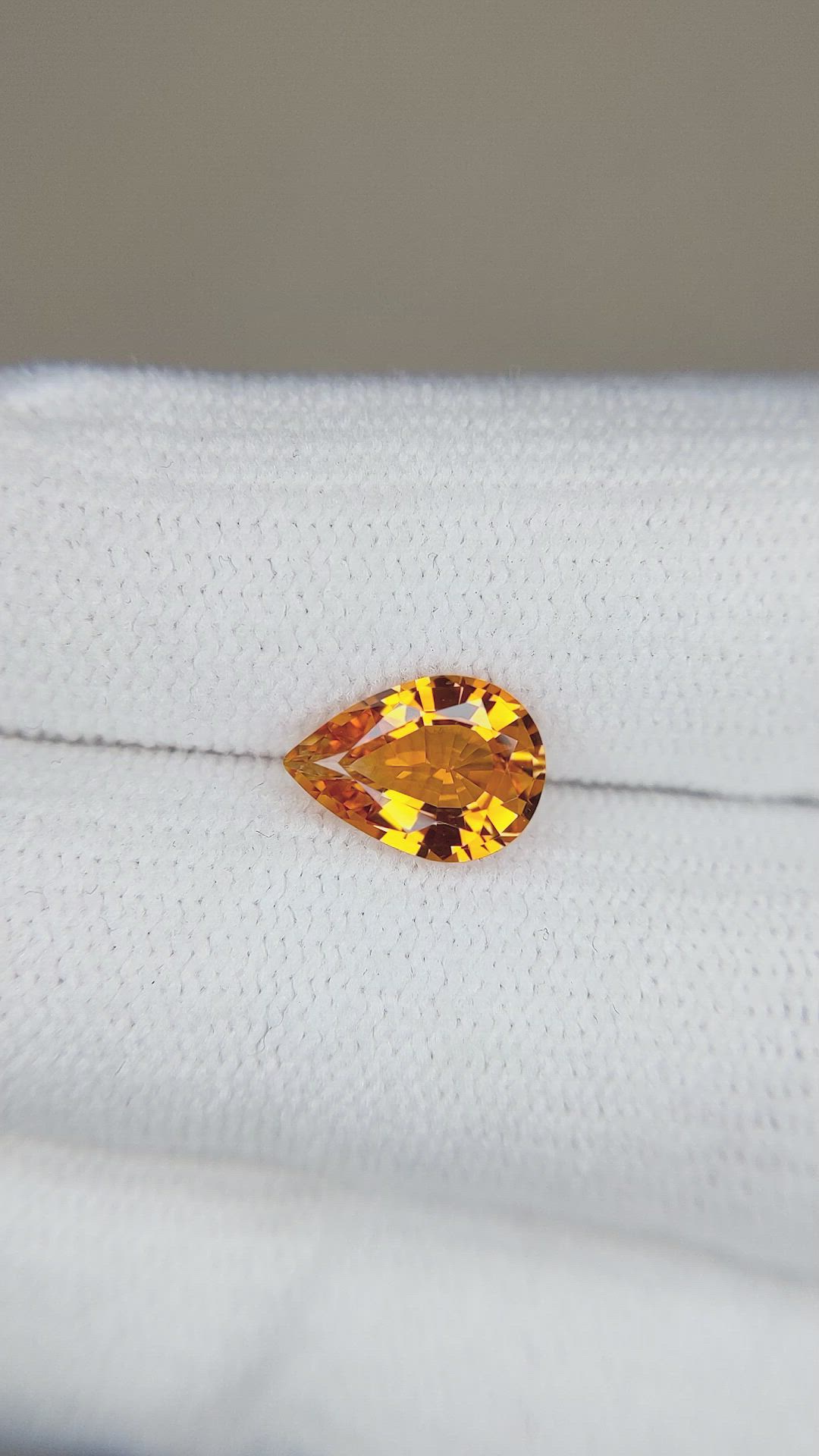 1.62 Ct. Orange Sapphire from Montana Size Video
