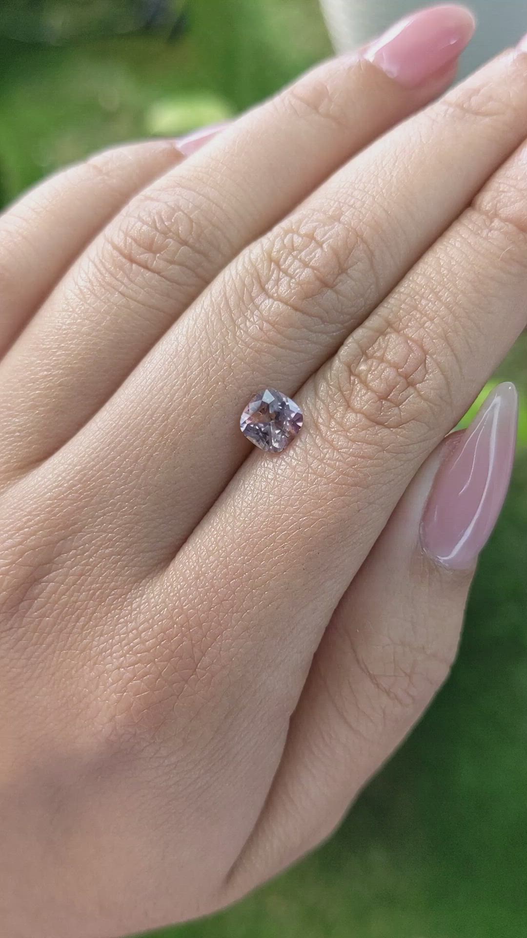 1.21 Ct. Pinkish Brown Sapphire from Ceylon (Sri Lanka) Size Video