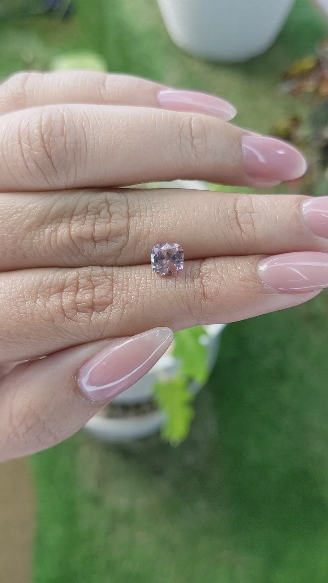 1.21 Ct. Pinkish Brown Sapphire from Ceylon (Sri Lanka) Size Video