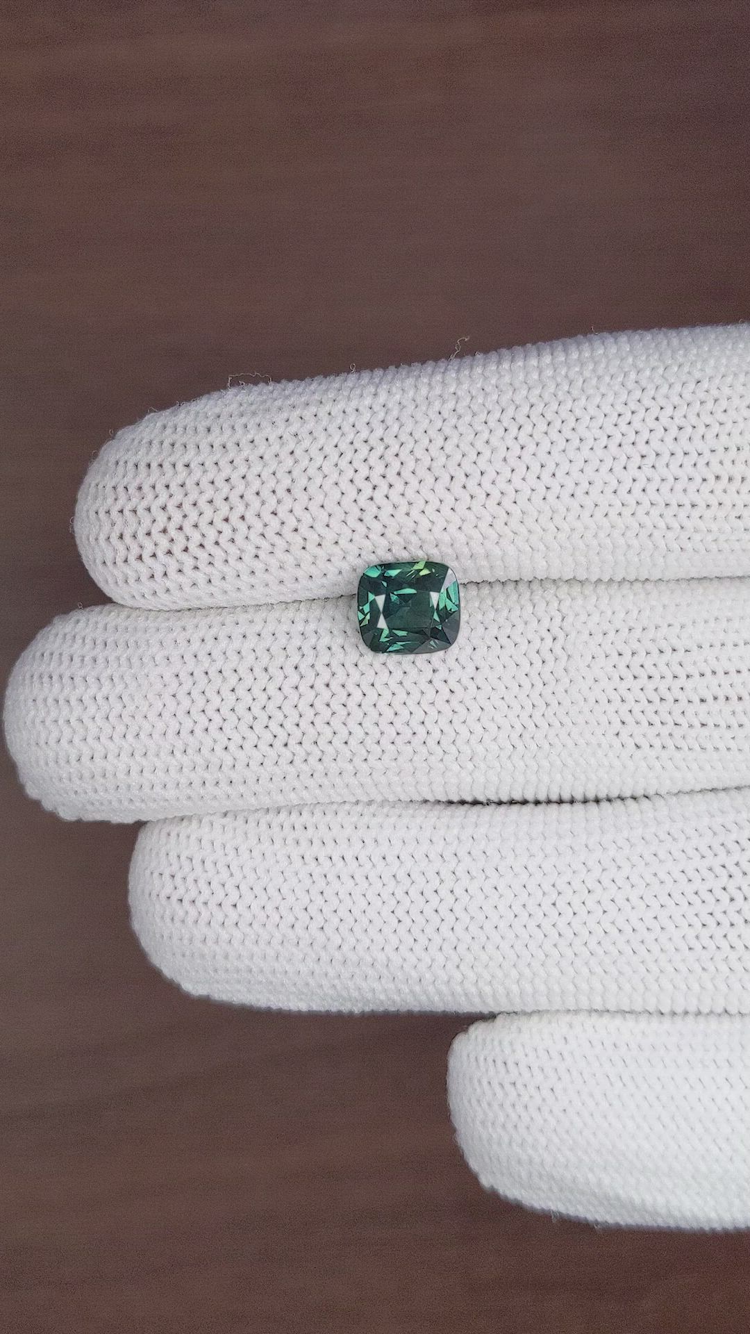3.00 Ct. Bluish Green Sapphire from Madagascar Size Video
