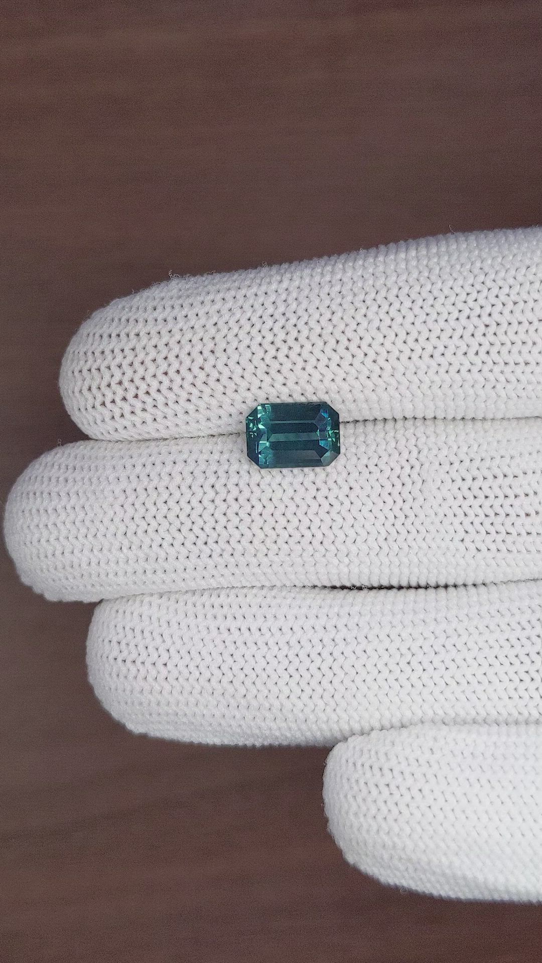 3.01 Ct. Bluish Green Sapphire from Tanzania Size Video
