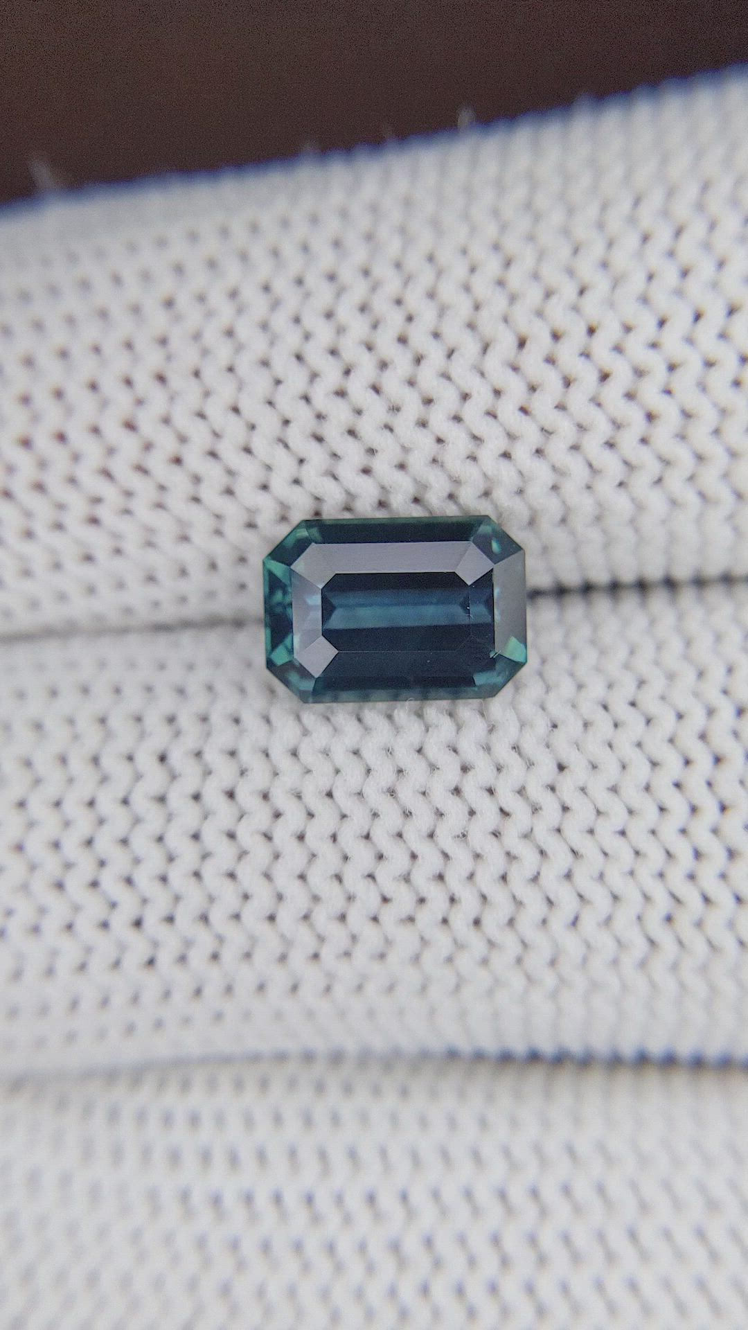3.01 Ct. Bluish Green Sapphire from Tanzania Size Video