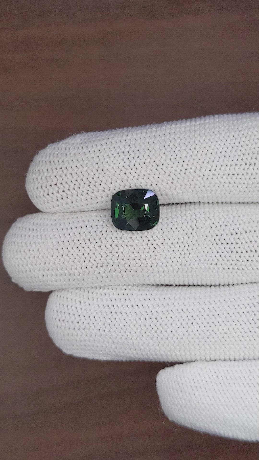 5.02 Ct. Green Sapphire from Madagascar Size Video