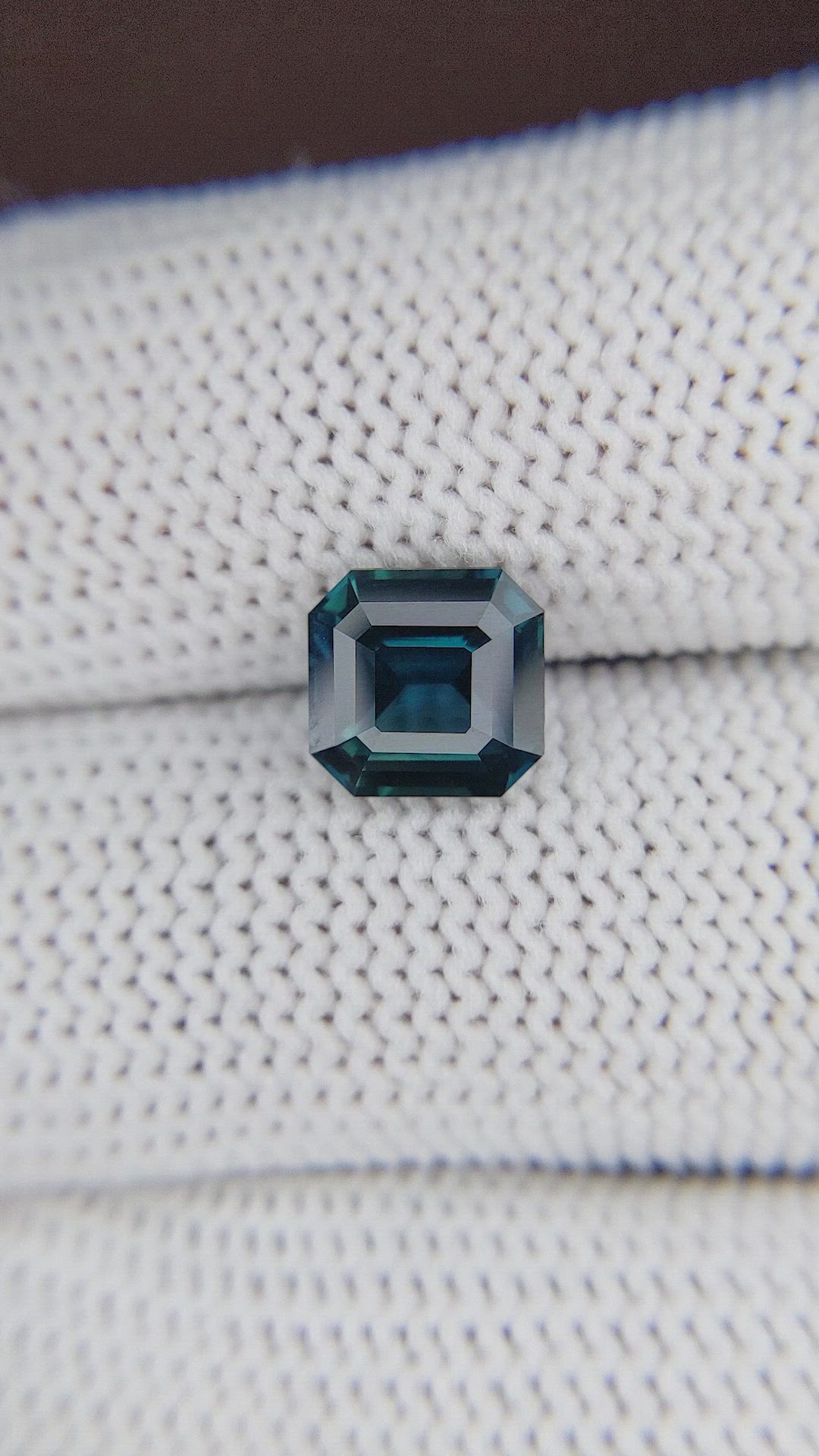 2.54 Ct. Greenish Blue Sapphire from Madagascar Size Video