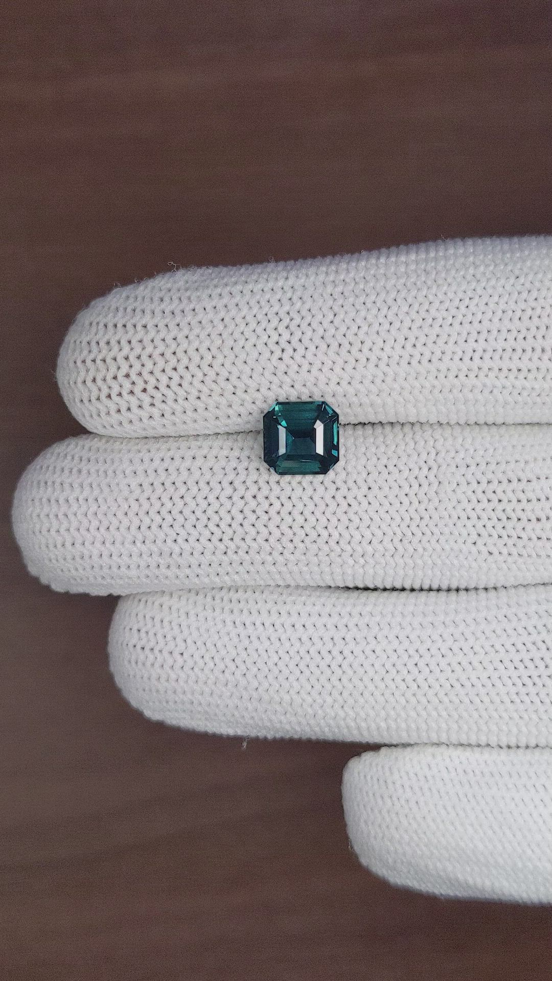 2.54 Ct. Greenish Blue Sapphire from Madagascar Size Video