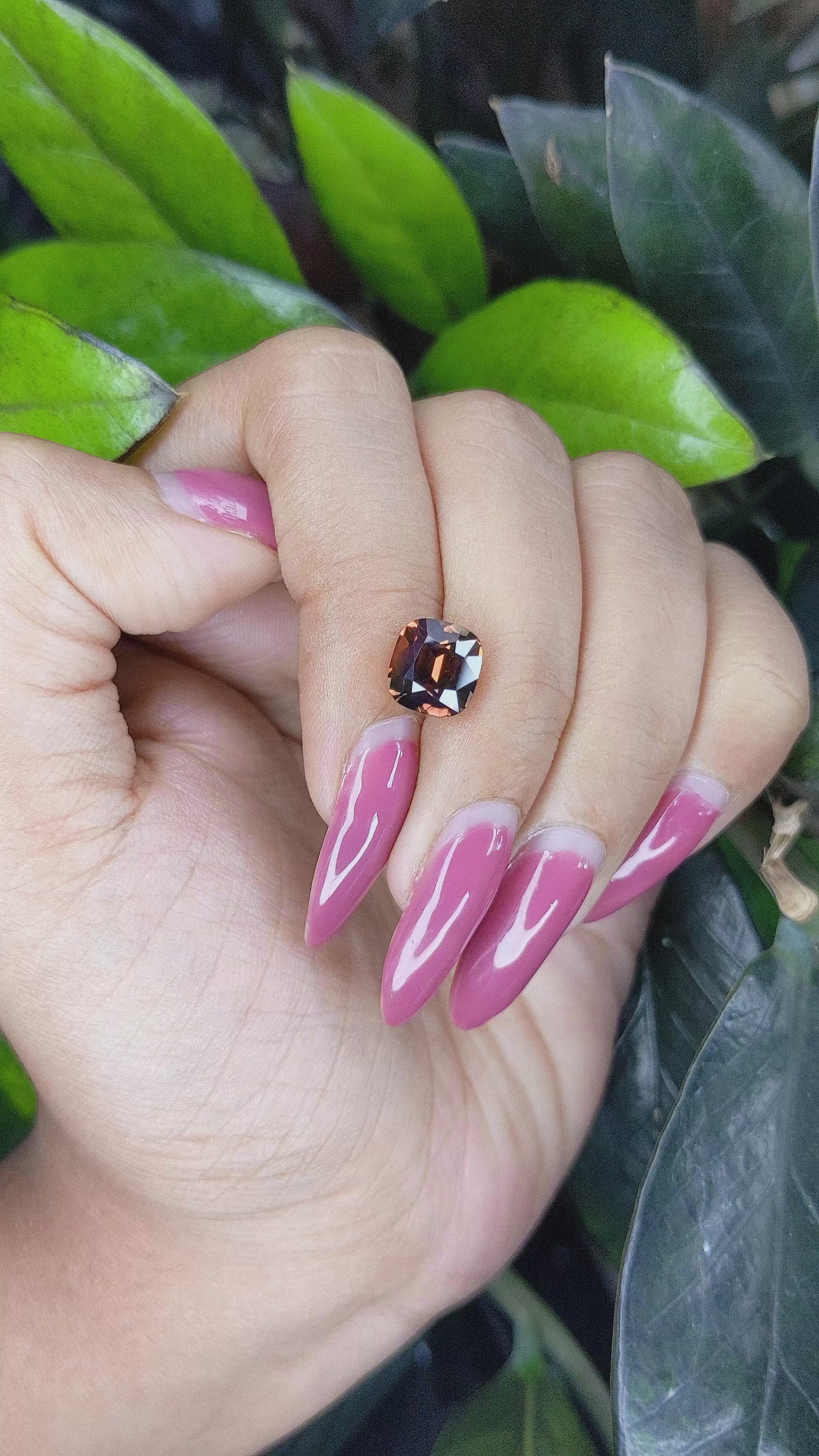 3.52 Ct. Brown Sapphire from Madagascar Size Video