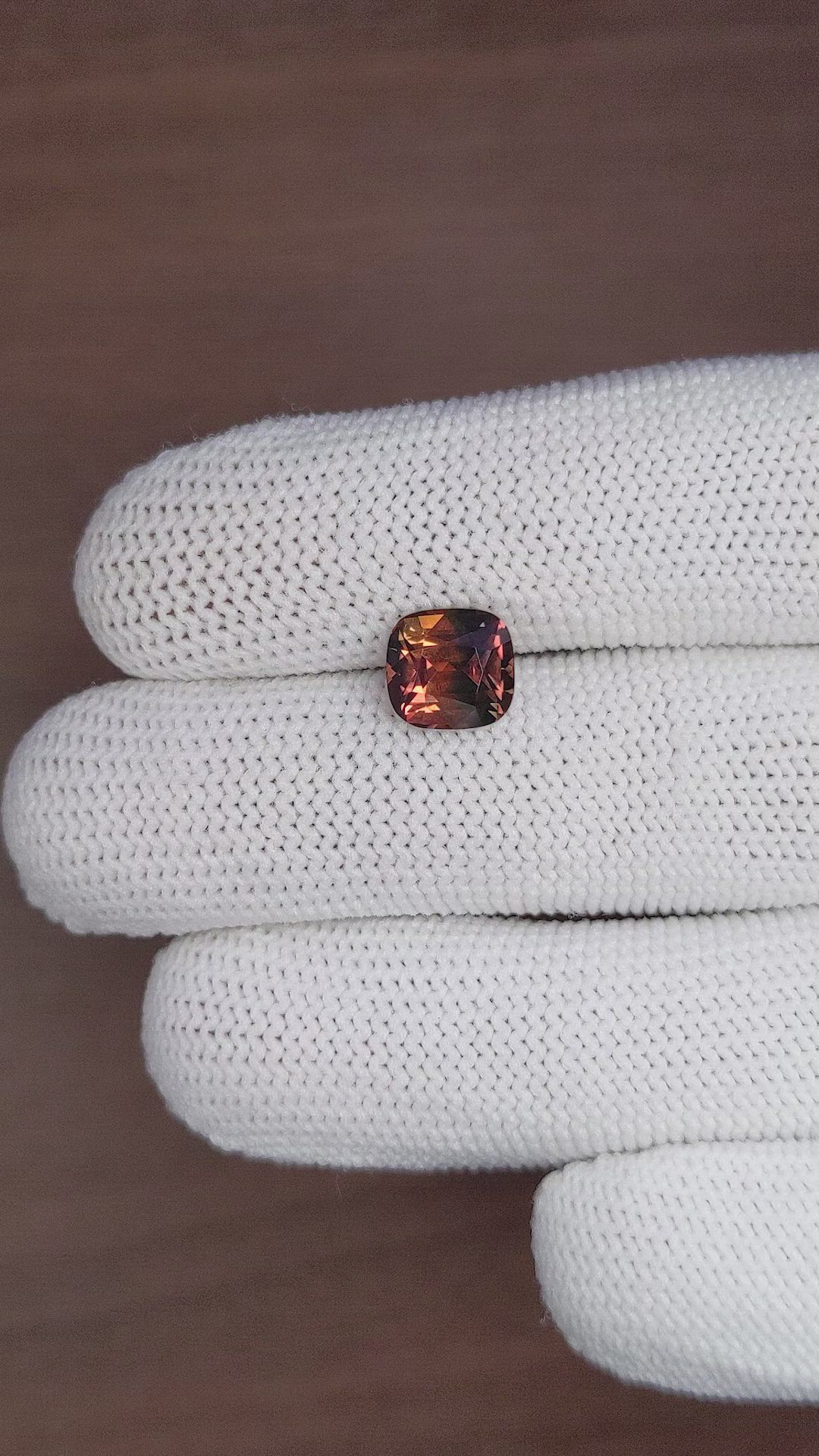 3.52 Ct. Brown Sapphire from Madagascar Size Video