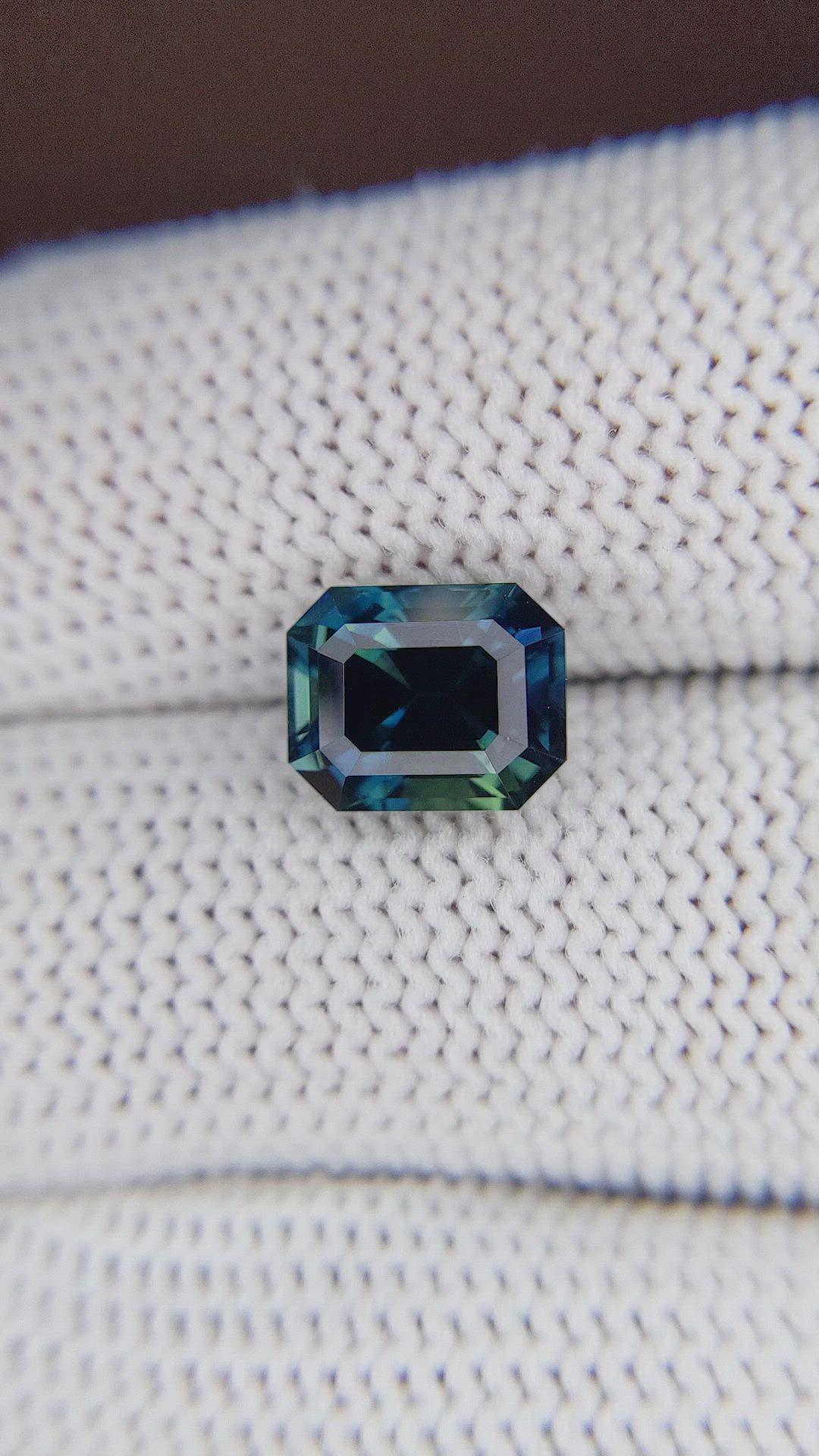 3.50 Ct. Bluish Green Sapphire from Madagascar Size Video