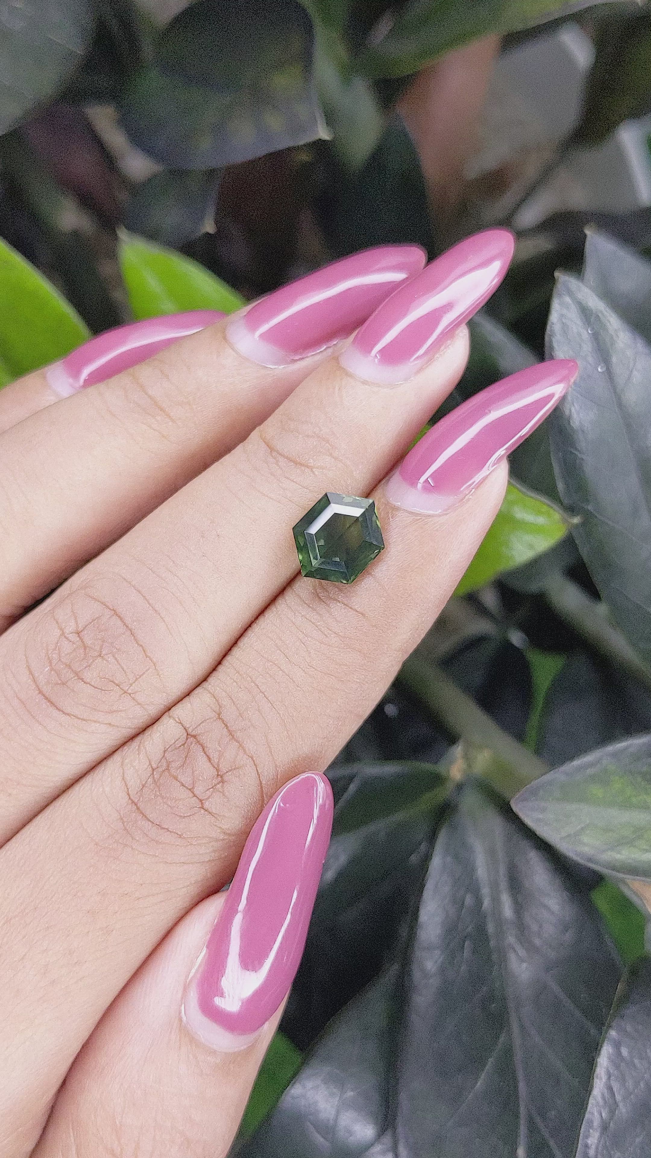 3.00 Ct. Green Sapphire from Australia Size Video