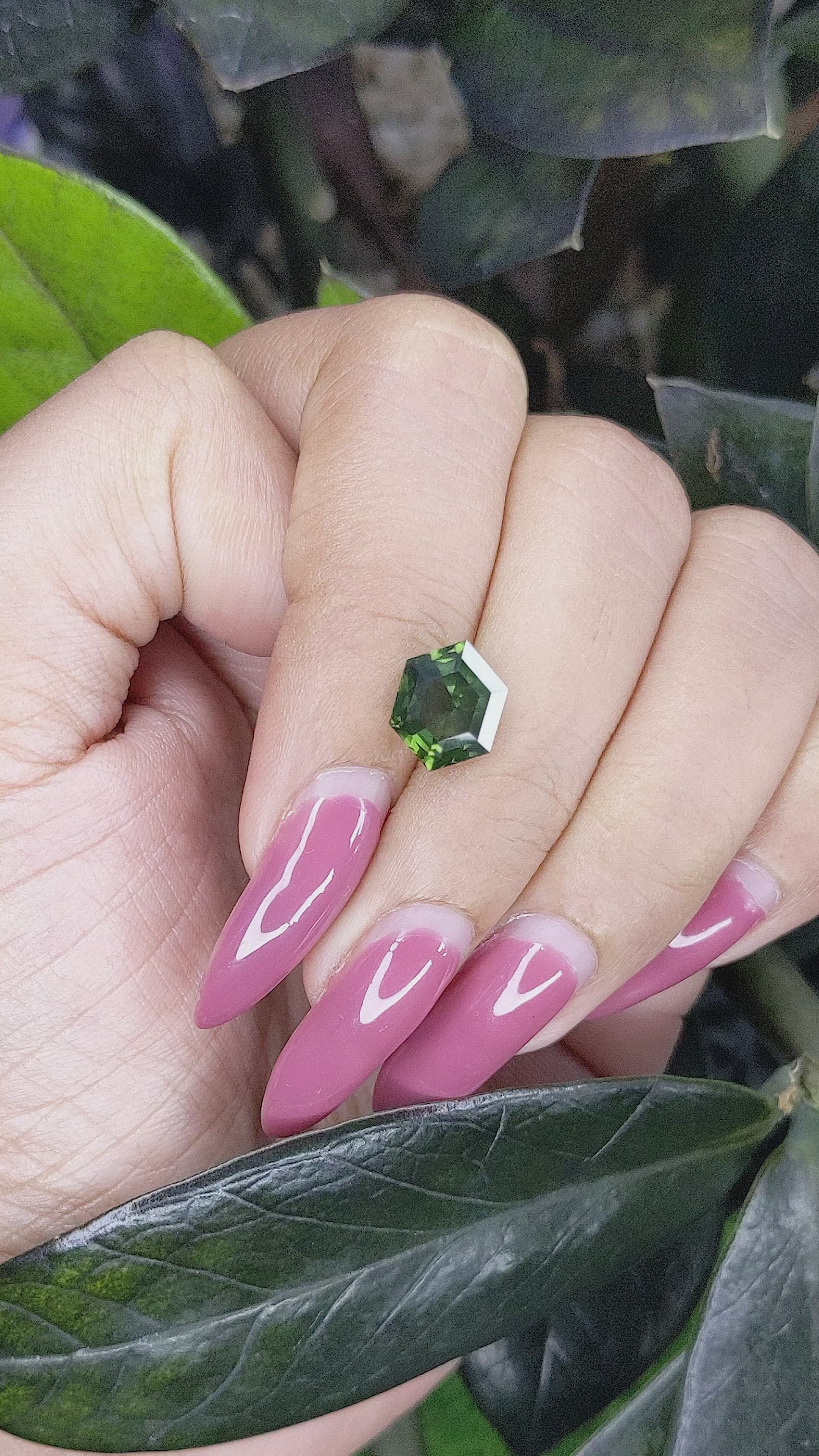 3.00 Ct. Green Sapphire from Australia Size Video