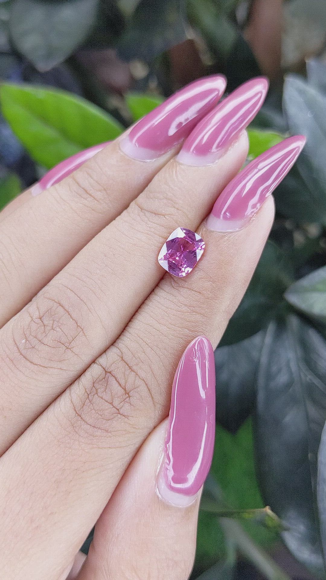 1.60 Ct. Purplish Pink Sapphire from Madagascar Size Video