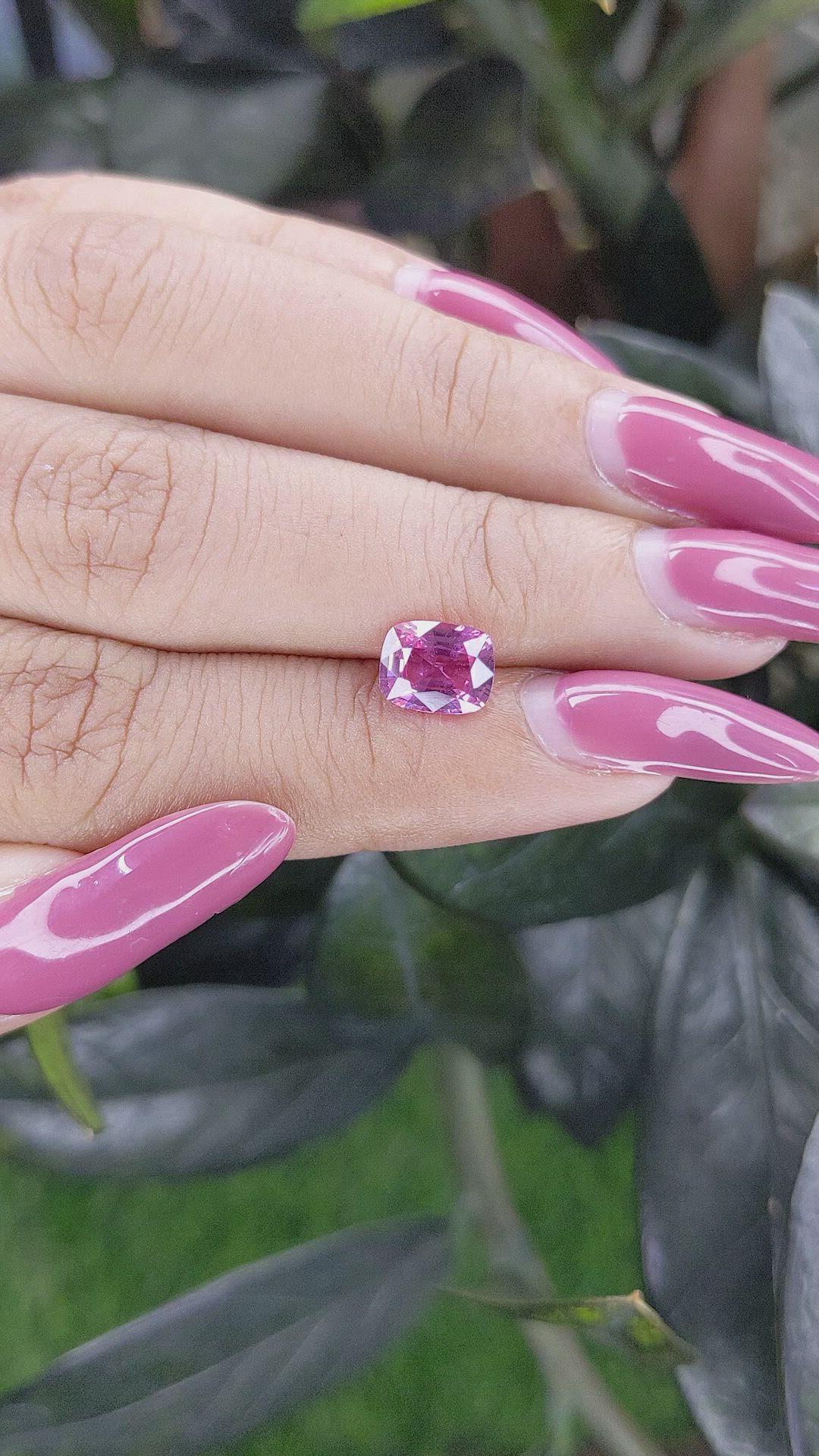 1.60 Ct. Purplish Pink Sapphire from Madagascar Size Video