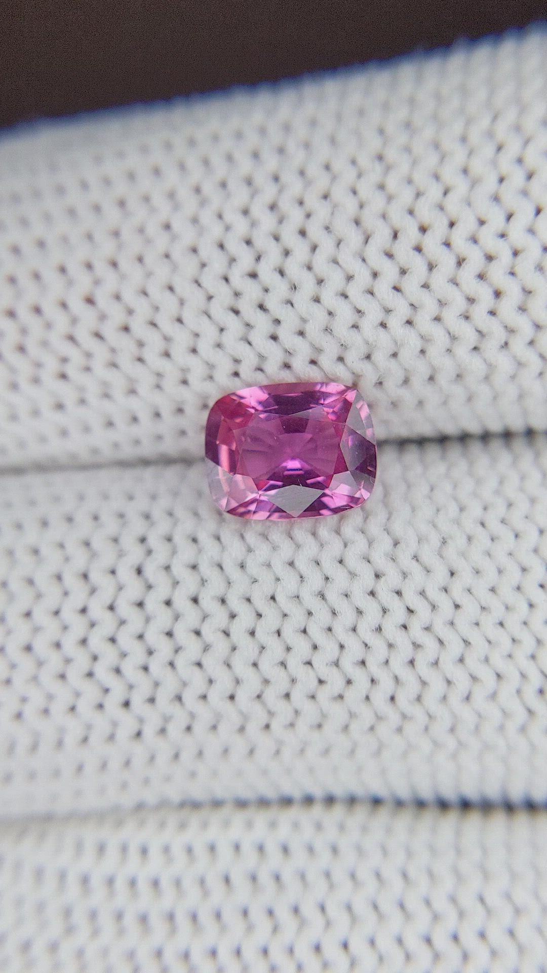 1.60 Ct. Purplish Pink Sapphire from Madagascar Size Video