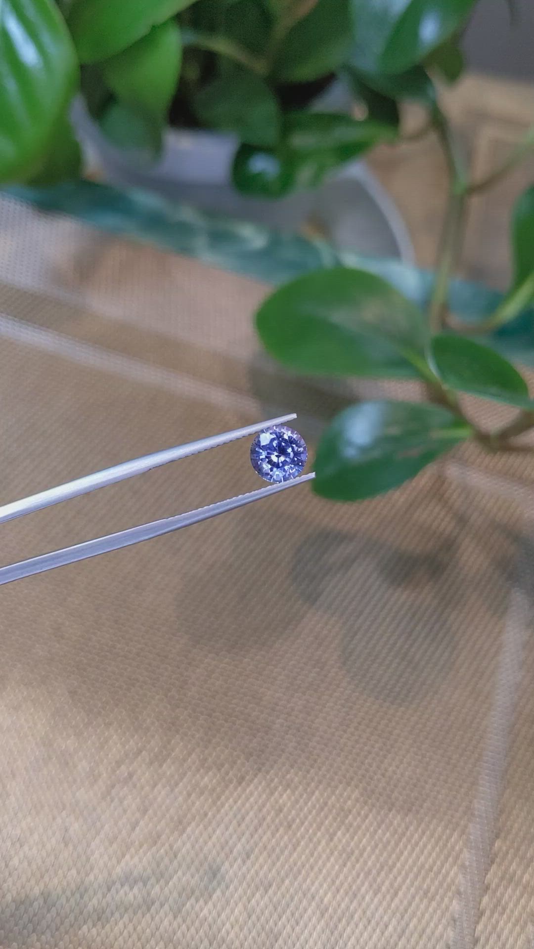 2.57 Ct. Color Change Sapphire from Ceylon (Sri Lanka) Size Video