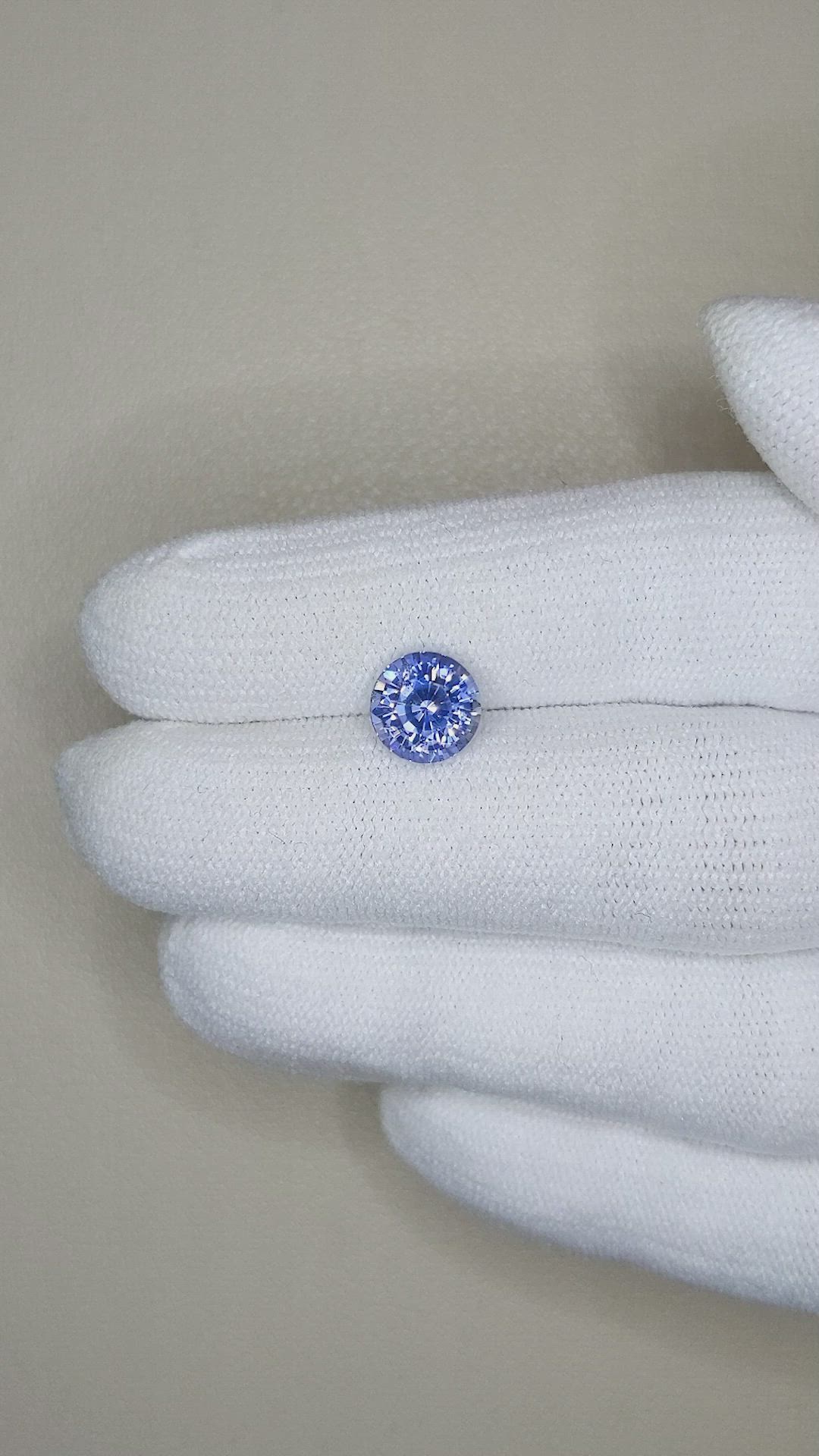 2.57 Ct. Color Change Sapphire from Ceylon (Sri Lanka) Size Video