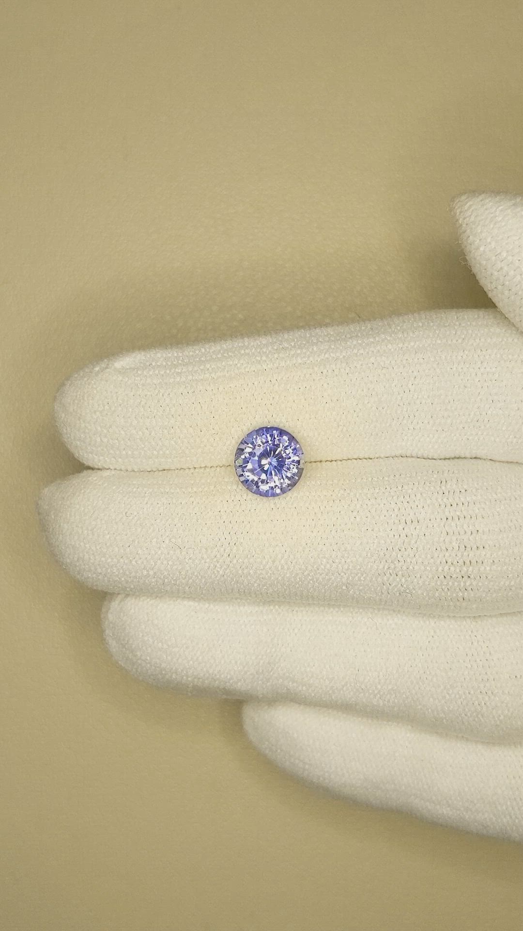 2.57 Ct. Color Change Sapphire from Ceylon (Sri Lanka) Size Video