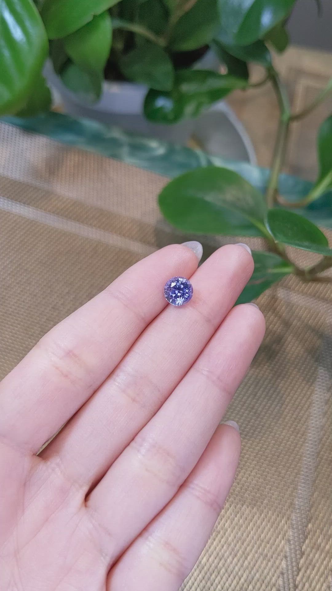 2.57 Ct. Color Change Sapphire from Ceylon (Sri Lanka) Size Video