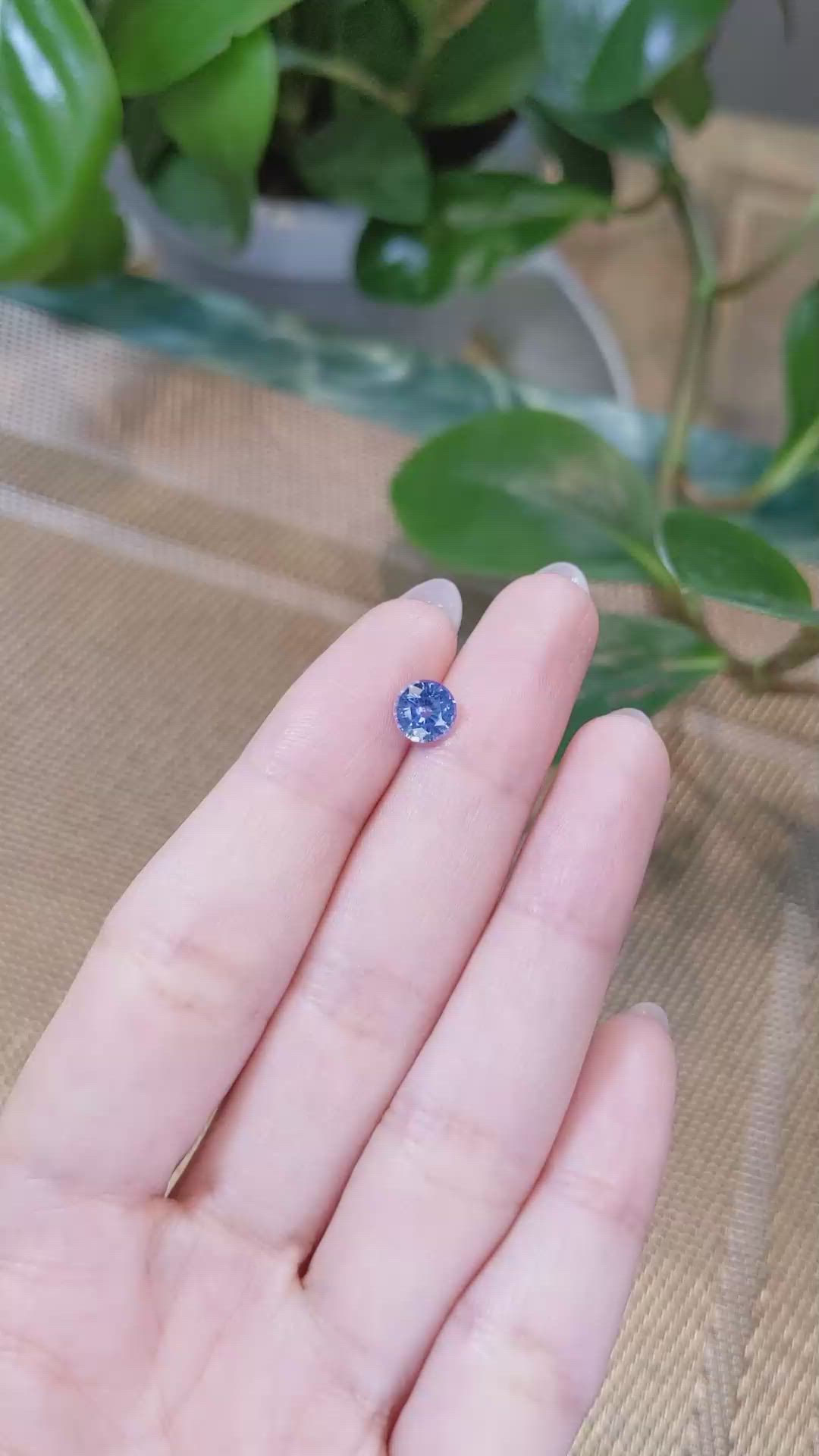 1.27 Ct. Blue Sapphire from Ceylon (Sri Lanka) Size Video