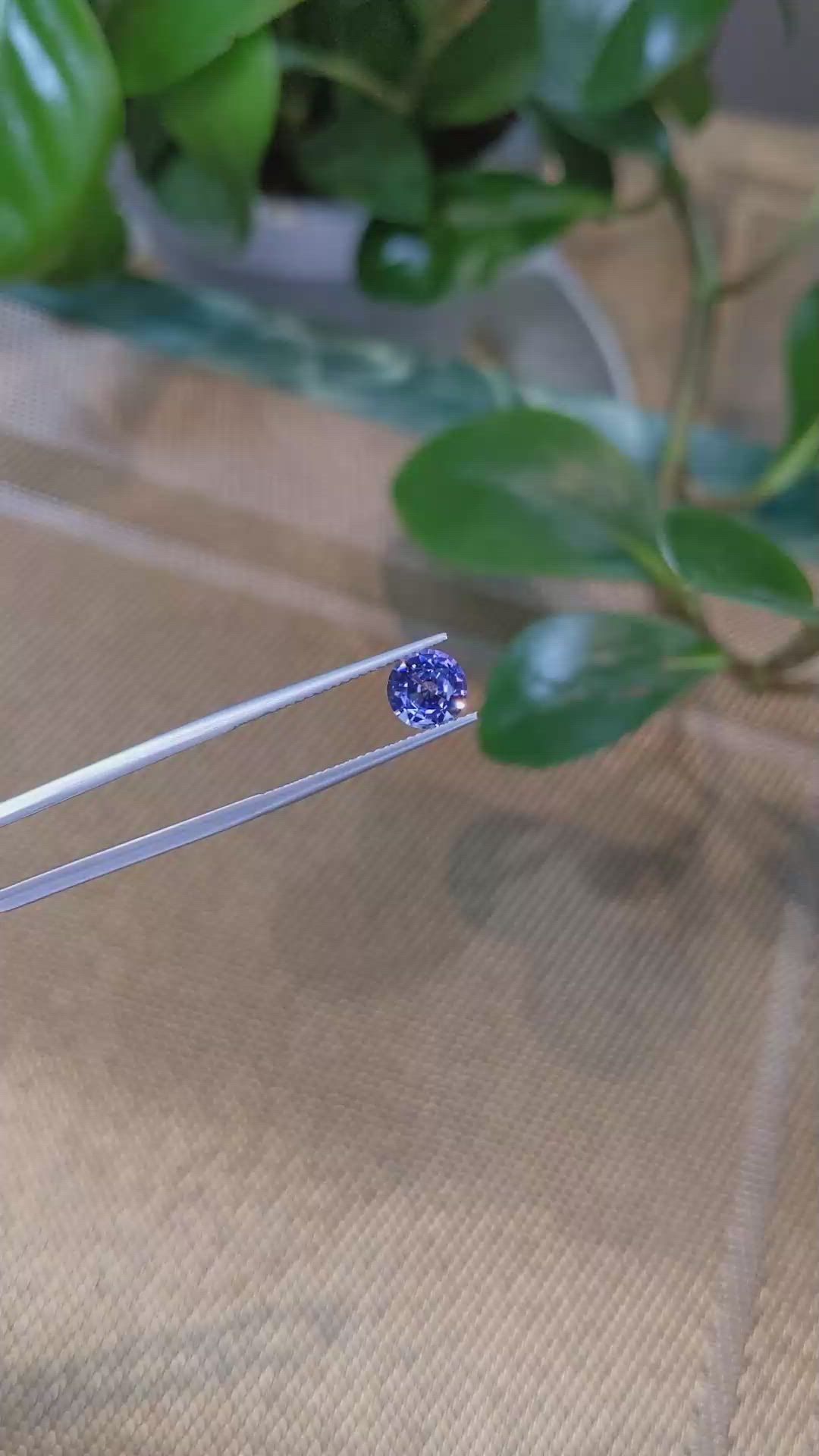 1.57 Ct. Color Change Sapphire from Ceylon (Sri Lanka) Size Video