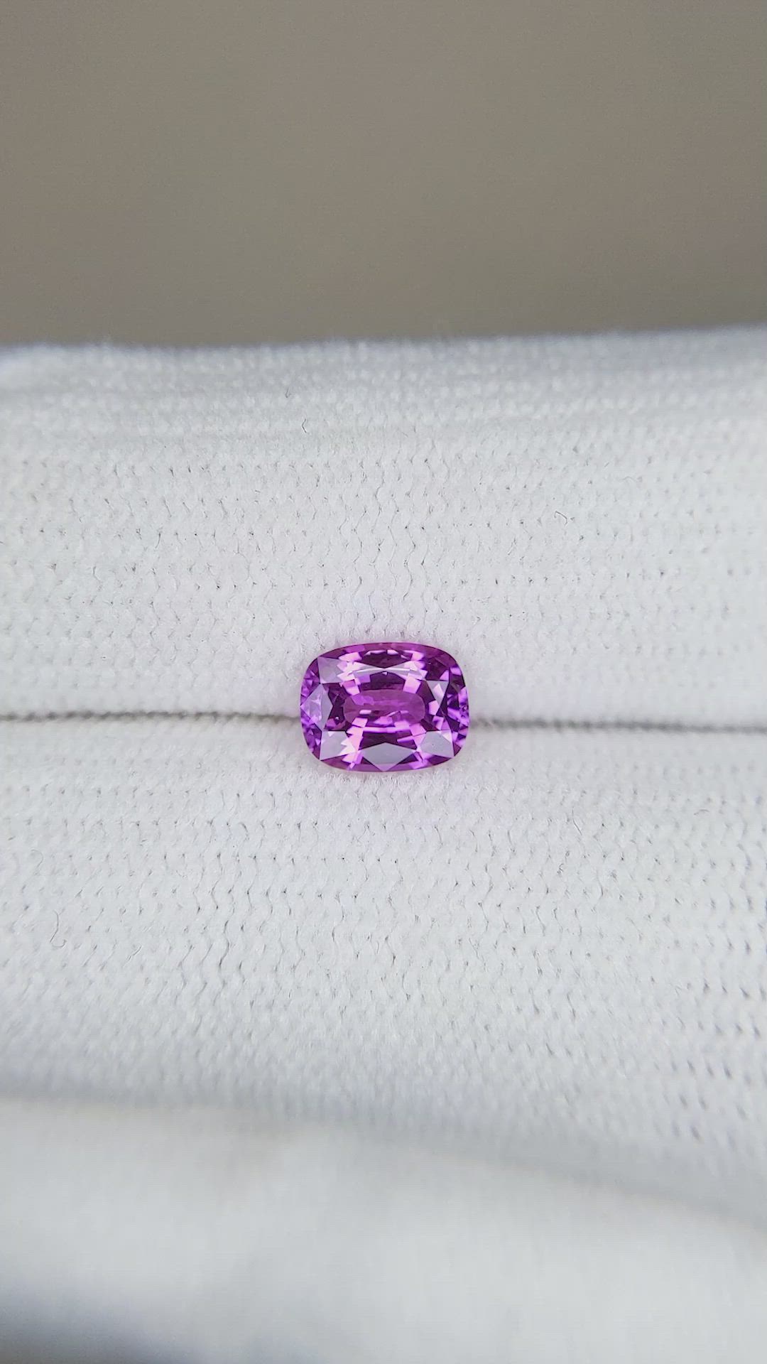 0.72 Ct. Purple Sapphire from Ceylon (Sri Lanka) Size Video