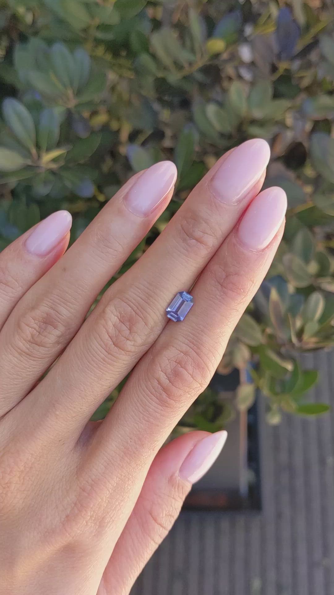 1.04 Ct. Blue Sapphire from Ceylon (Sri Lanka) Size Video