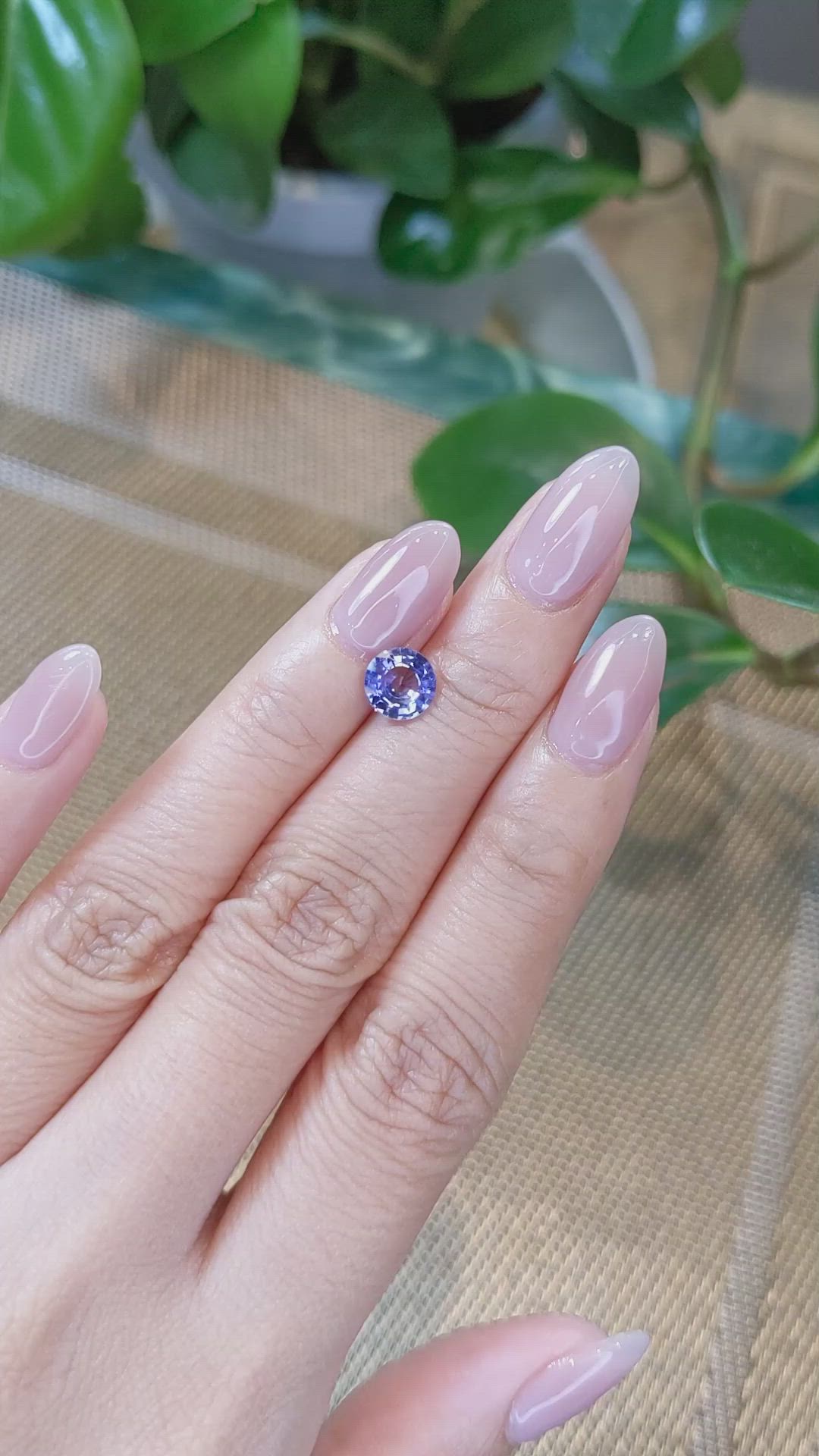 1.36 Ct. Color Change Sapphire from Ceylon (Sri Lanka) Size Video