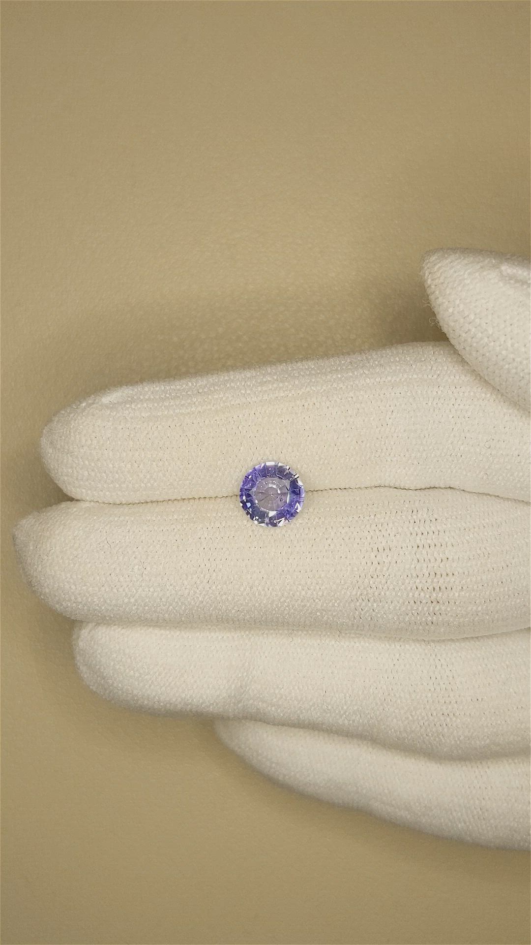 1.36 Ct. Color Change Sapphire from Ceylon (Sri Lanka) Size Video