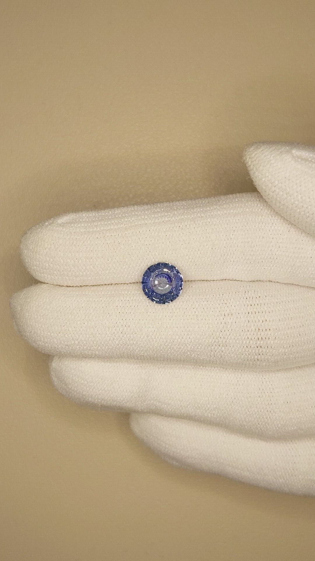 1.74 Ct. Color Change Sapphire from Ceylon (Sri Lanka) Size Video
