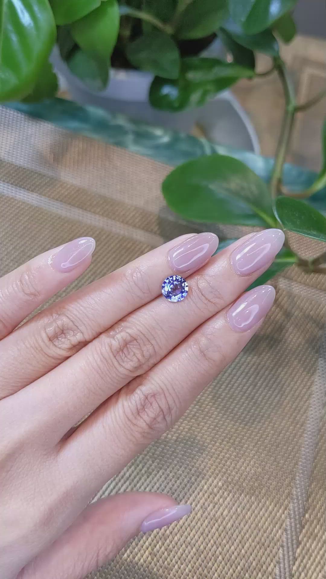 1.74 Ct. Color Change Sapphire from Ceylon (Sri Lanka) Size Video