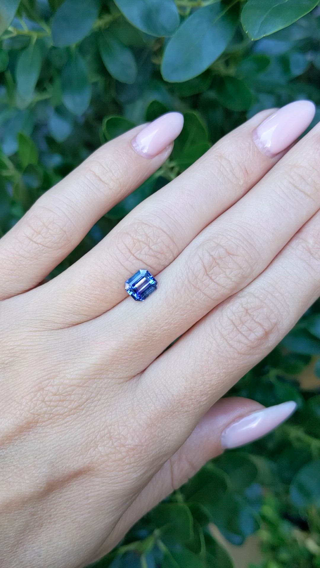 1.29 Ct. Blue Sapphire from Ceylon (Sri Lanka) Size Video