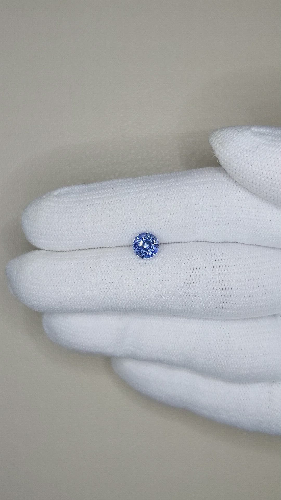 1.11 Ct. Blue Sapphire from Ceylon (Sri Lanka) Size Video