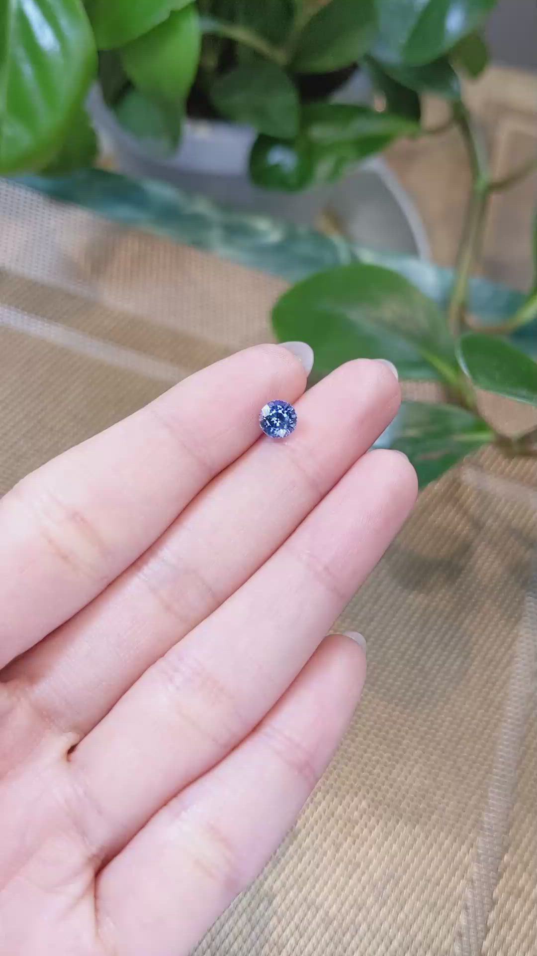 1.11 Ct. Blue Sapphire from Ceylon (Sri Lanka) Size Video
