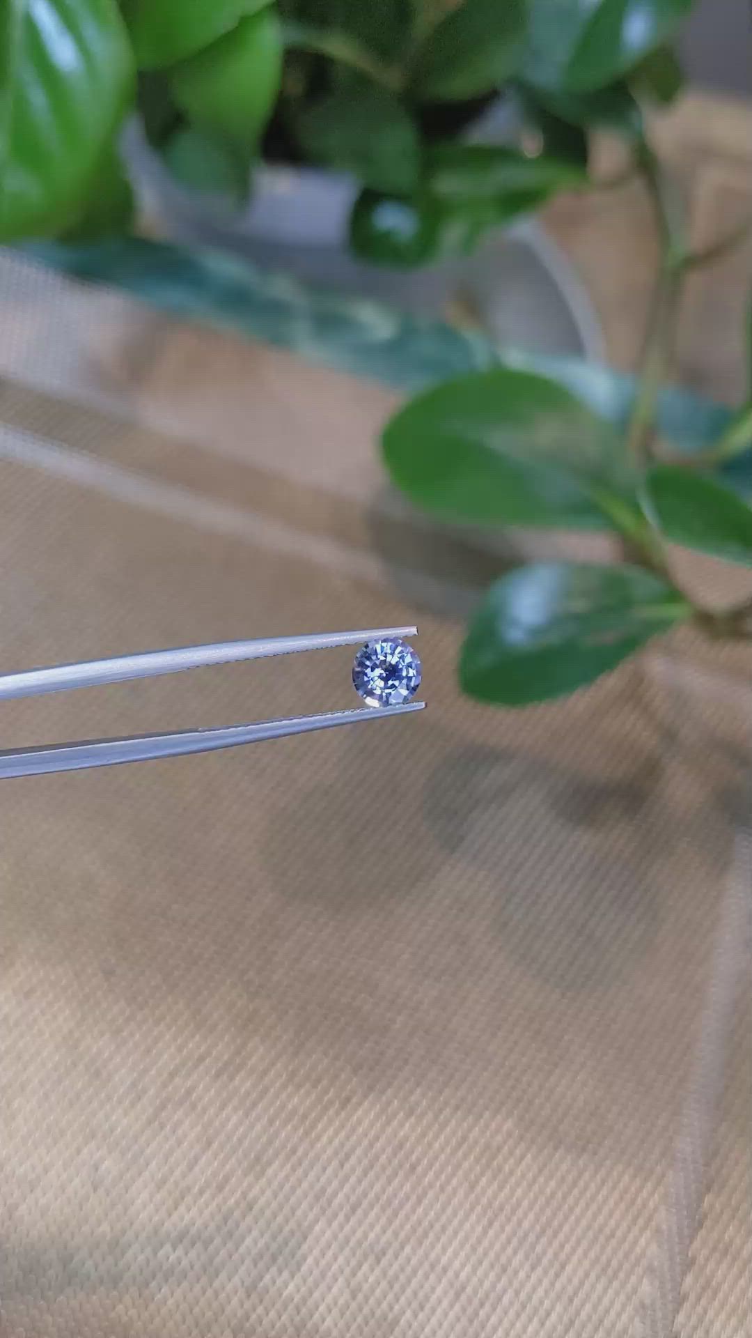 1.13 Ct. Blue Sapphire from Ceylon (Sri Lanka) Size Video