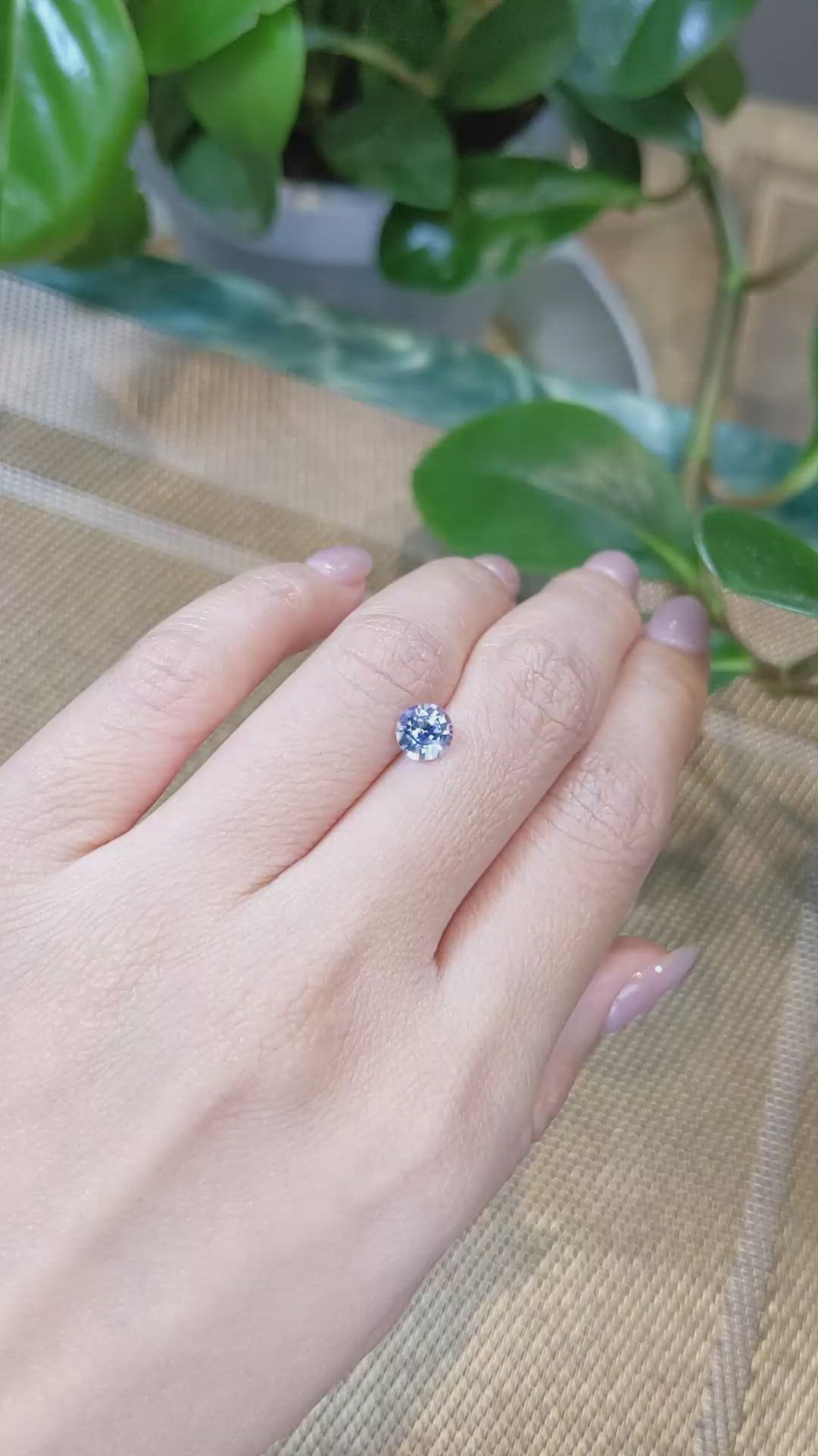 1.13 Ct. Blue Sapphire from Ceylon (Sri Lanka) Size Video