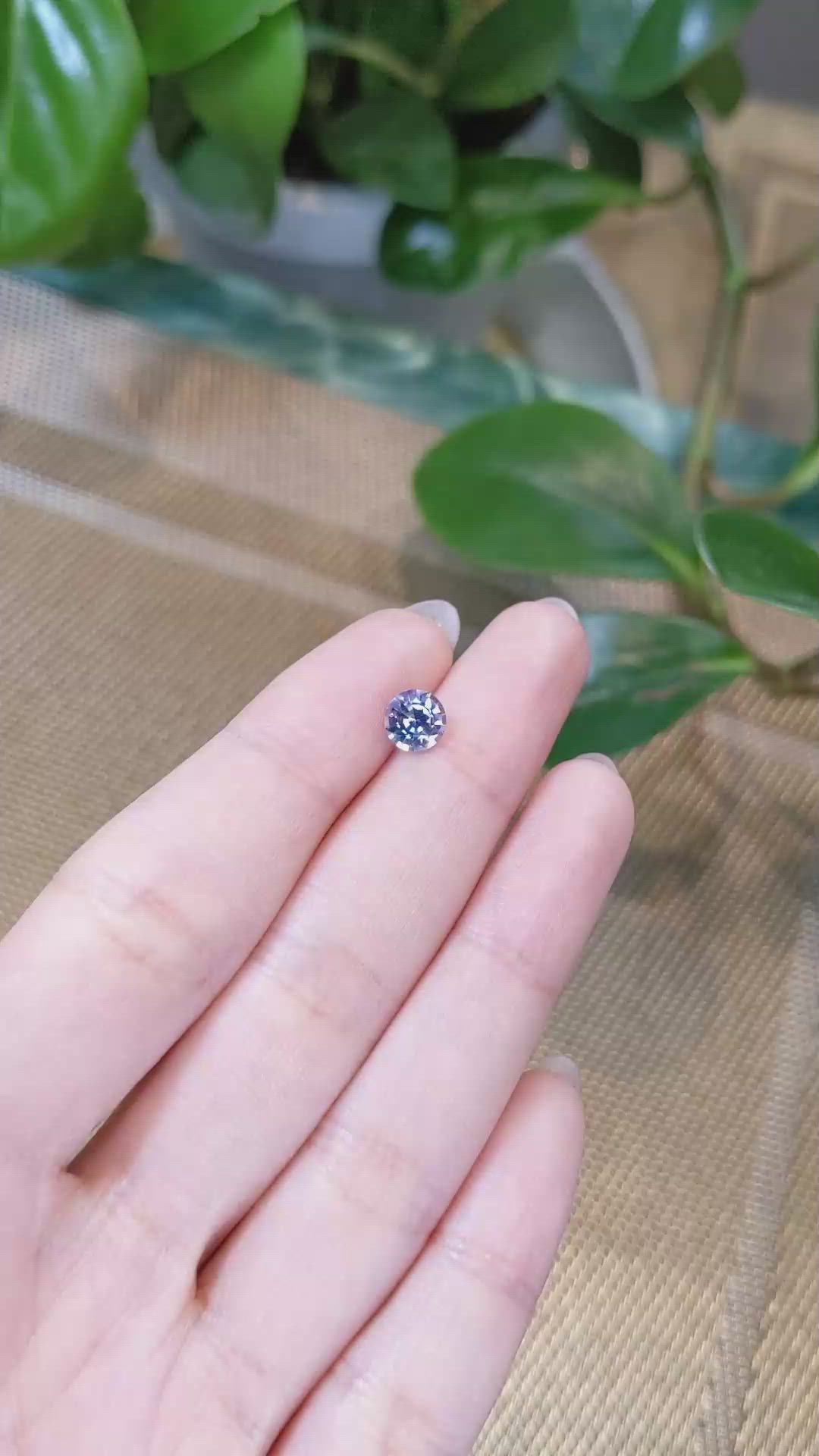 1.13 Ct. Blue Sapphire from Ceylon (Sri Lanka) Size Video