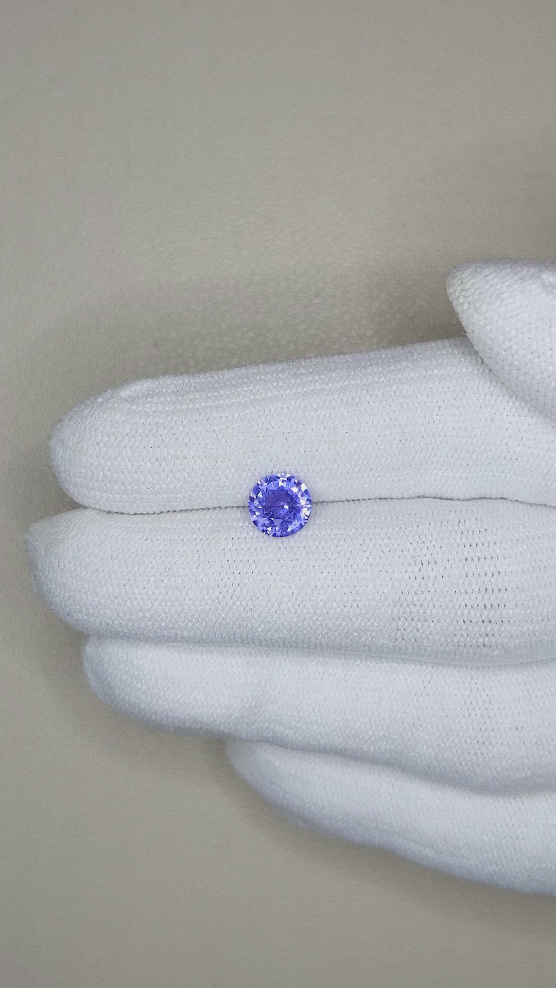1.05 Ct. Color Change Sapphire from Ceylon (Sri Lanka) Size Video