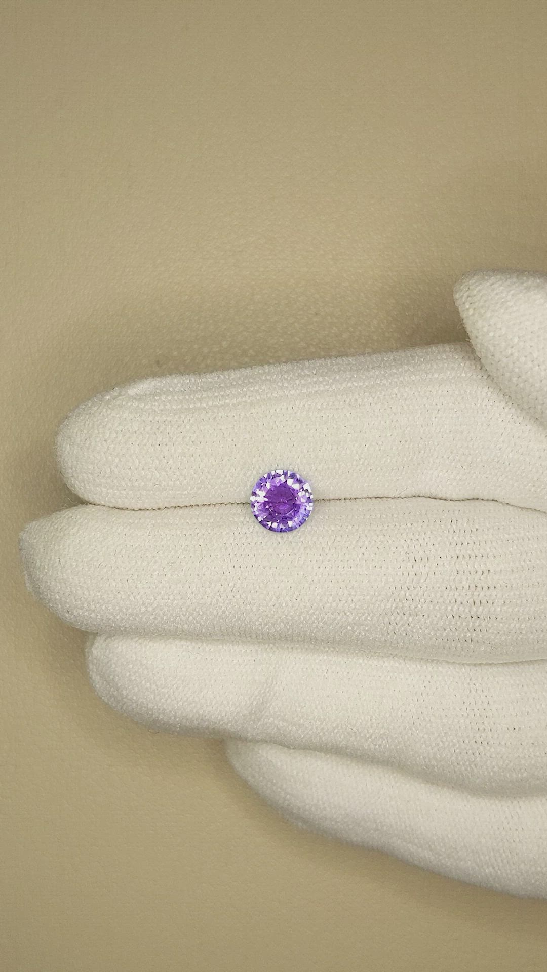 1.05 Ct. Color Change Sapphire from Ceylon (Sri Lanka) Size Video