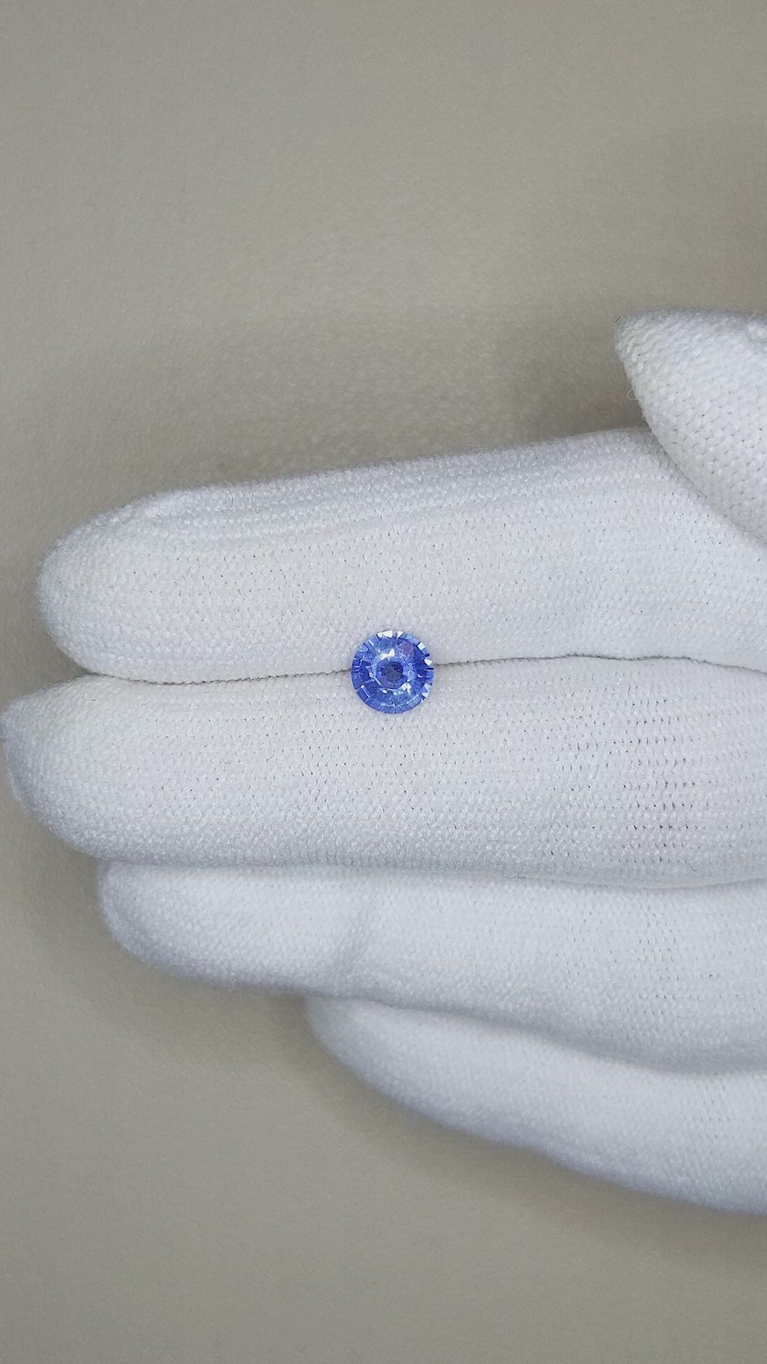 0.75 Ct. Blue Sapphire from Ceylon (Sri Lanka) Size Video
