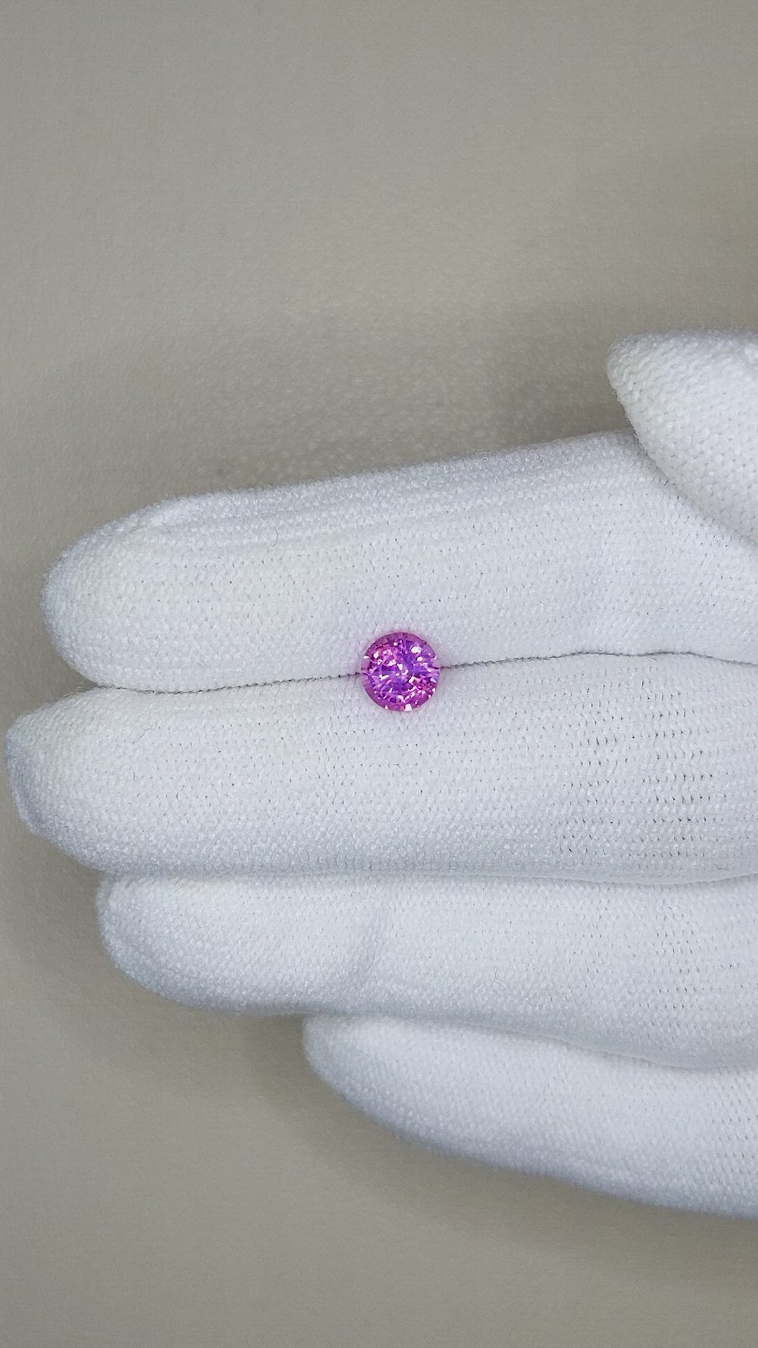 0.87 Ct. Color Change Sapphire from Ceylon (Sri Lanka) Size Video