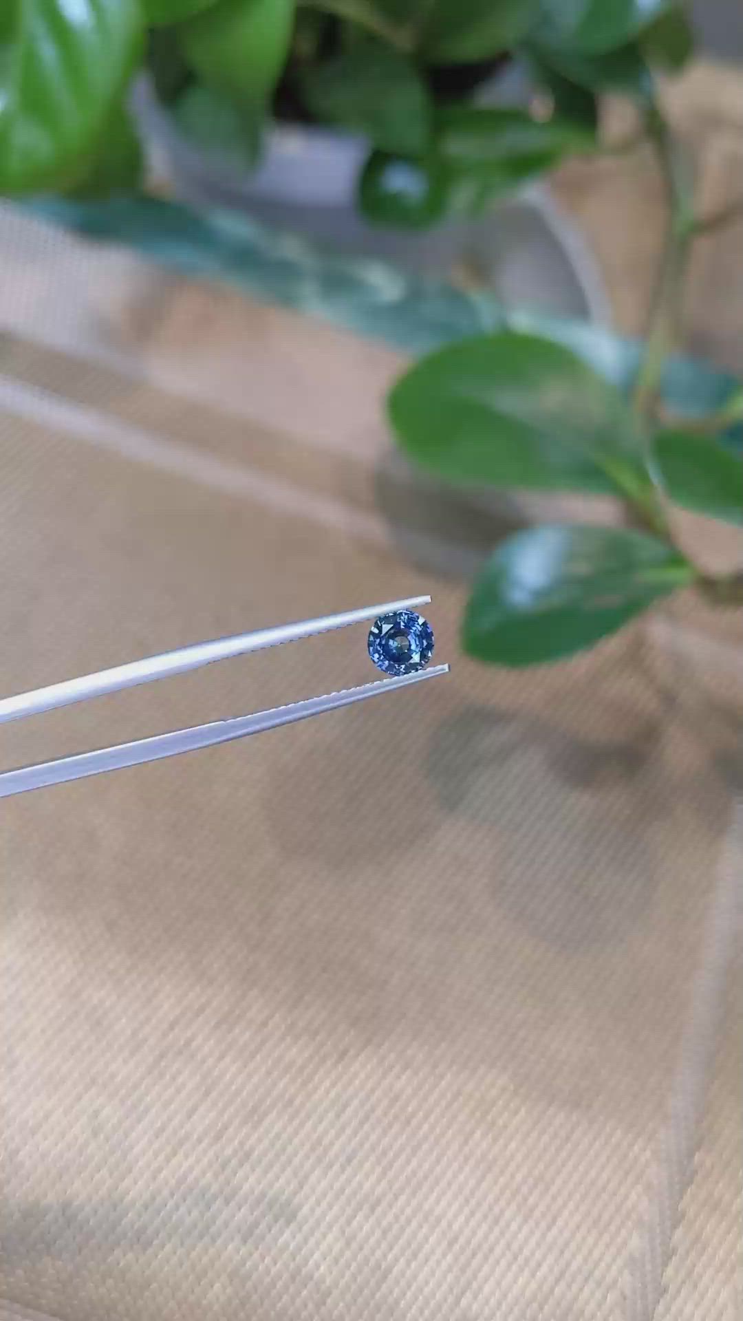 0.96 Ct. Blue Sapphire from Ceylon (Sri Lanka) Size Video