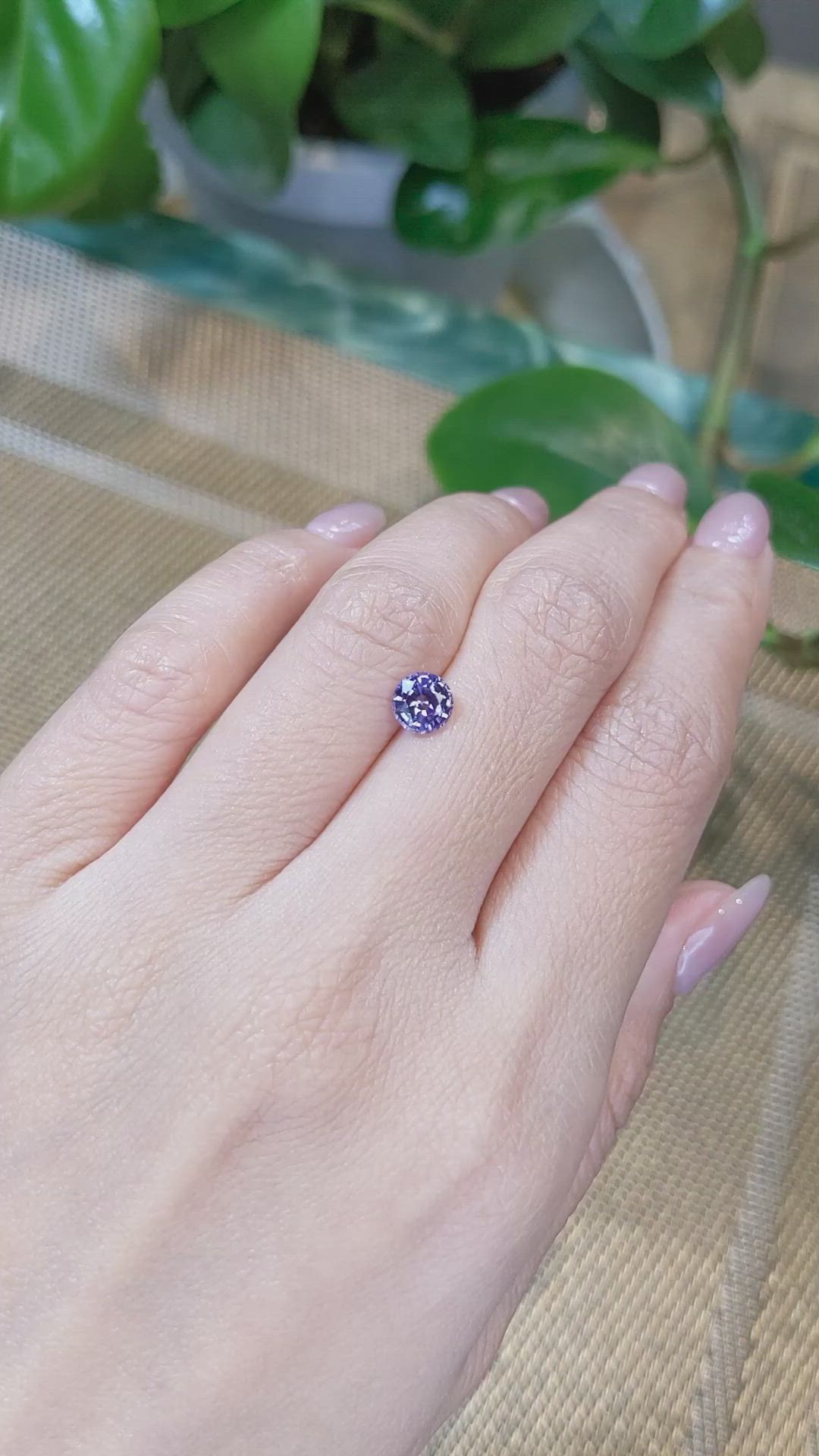 1.10 Ct. Color Change Sapphire from Ceylon (Sri Lanka) Size Video