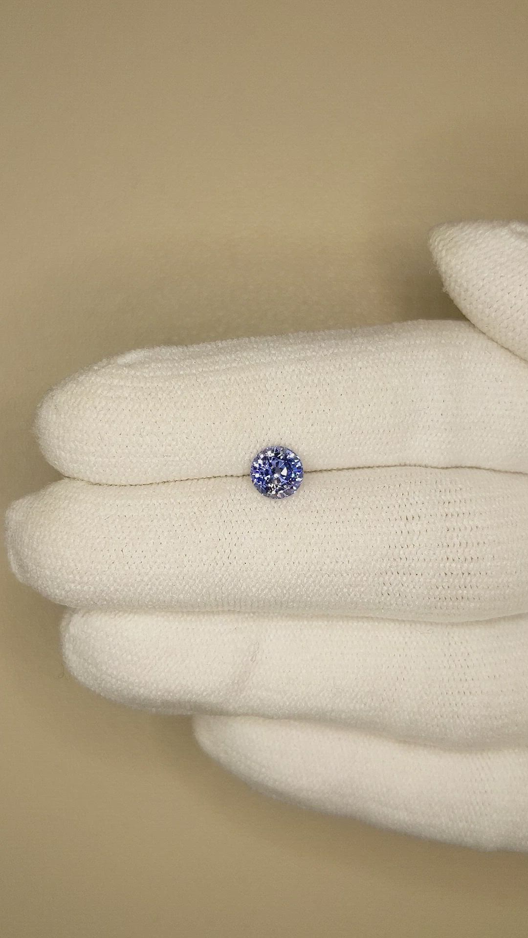 0.97 Ct. Color Change Sapphire from Ceylon (Sri Lanka) Size Video